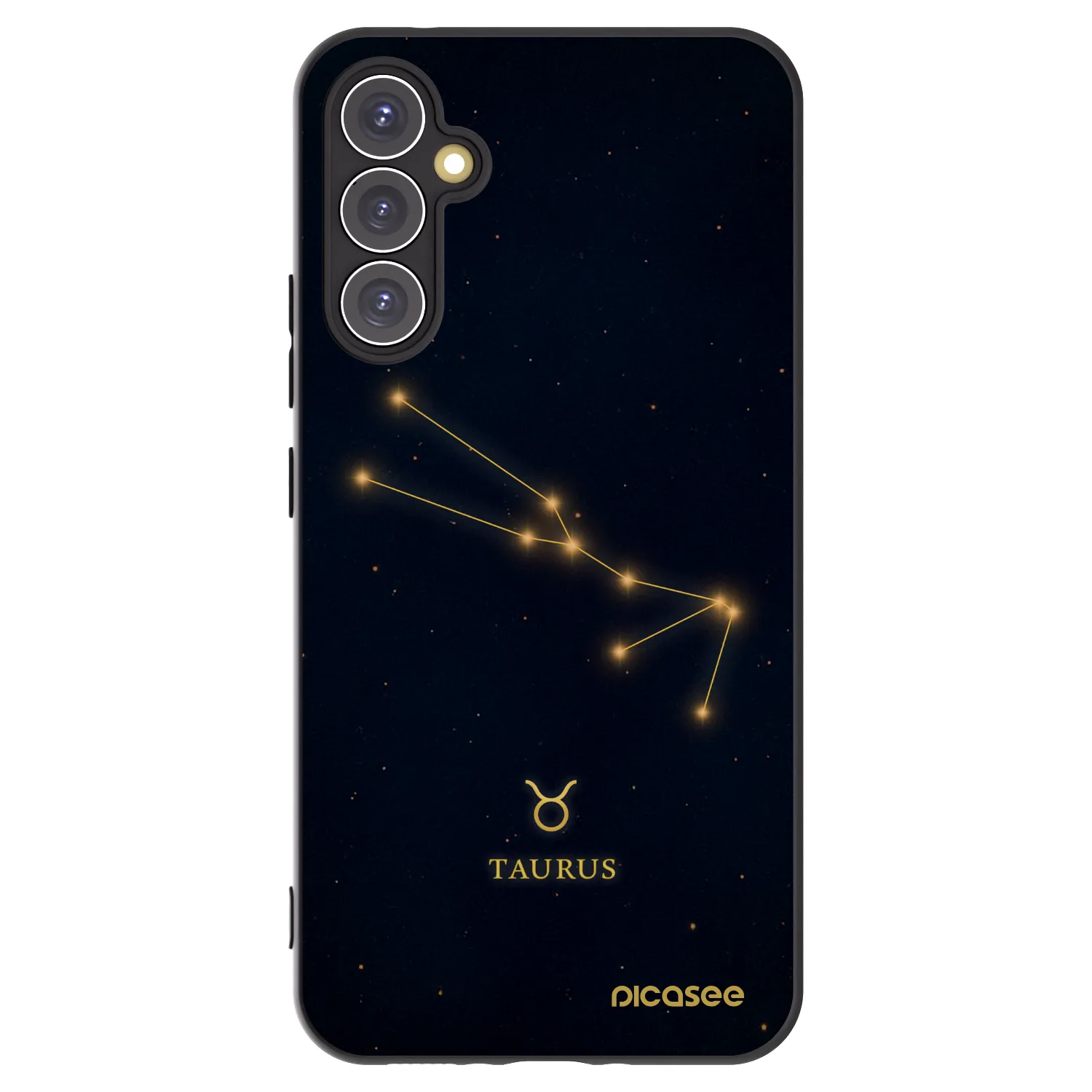 Picasee Μαύρη θήκη σιλικόνης για Samsung Galaxy A34 5G A346B - TAURUS