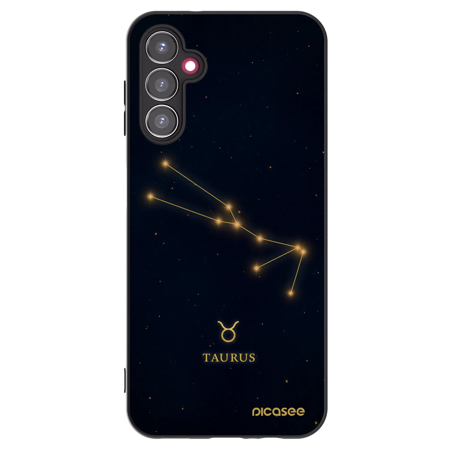 Picasee Μαύρη θήκη σιλικόνης για Samsung Galaxy A14 5G A146P - TAURUS