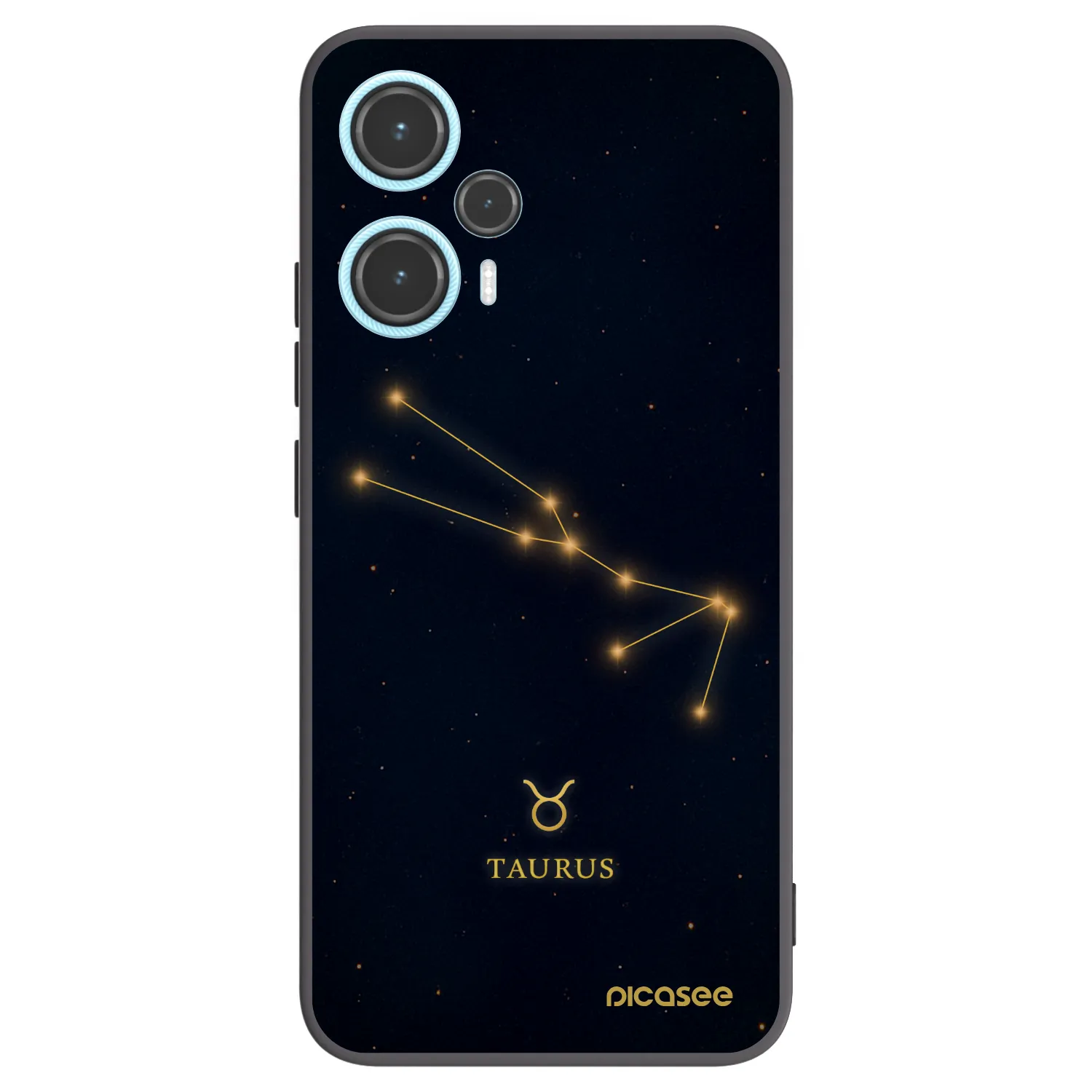 Picasee Μαύρη θήκη σιλικόνης για Xiaomi Poco F5 - TAURUS