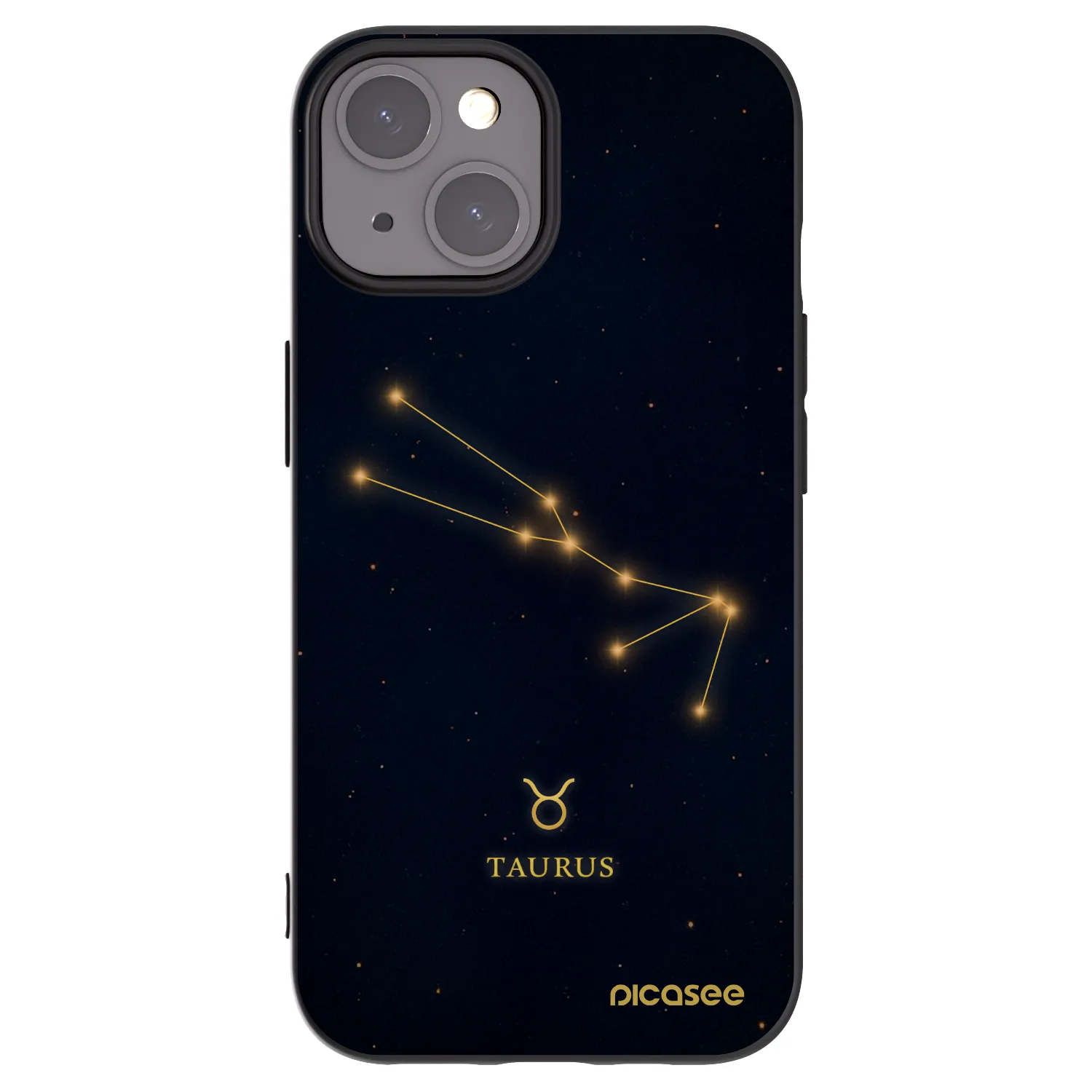 Picasee Μαύρη θήκη σιλικόνης για Apple iPhone 15 - TAURUS