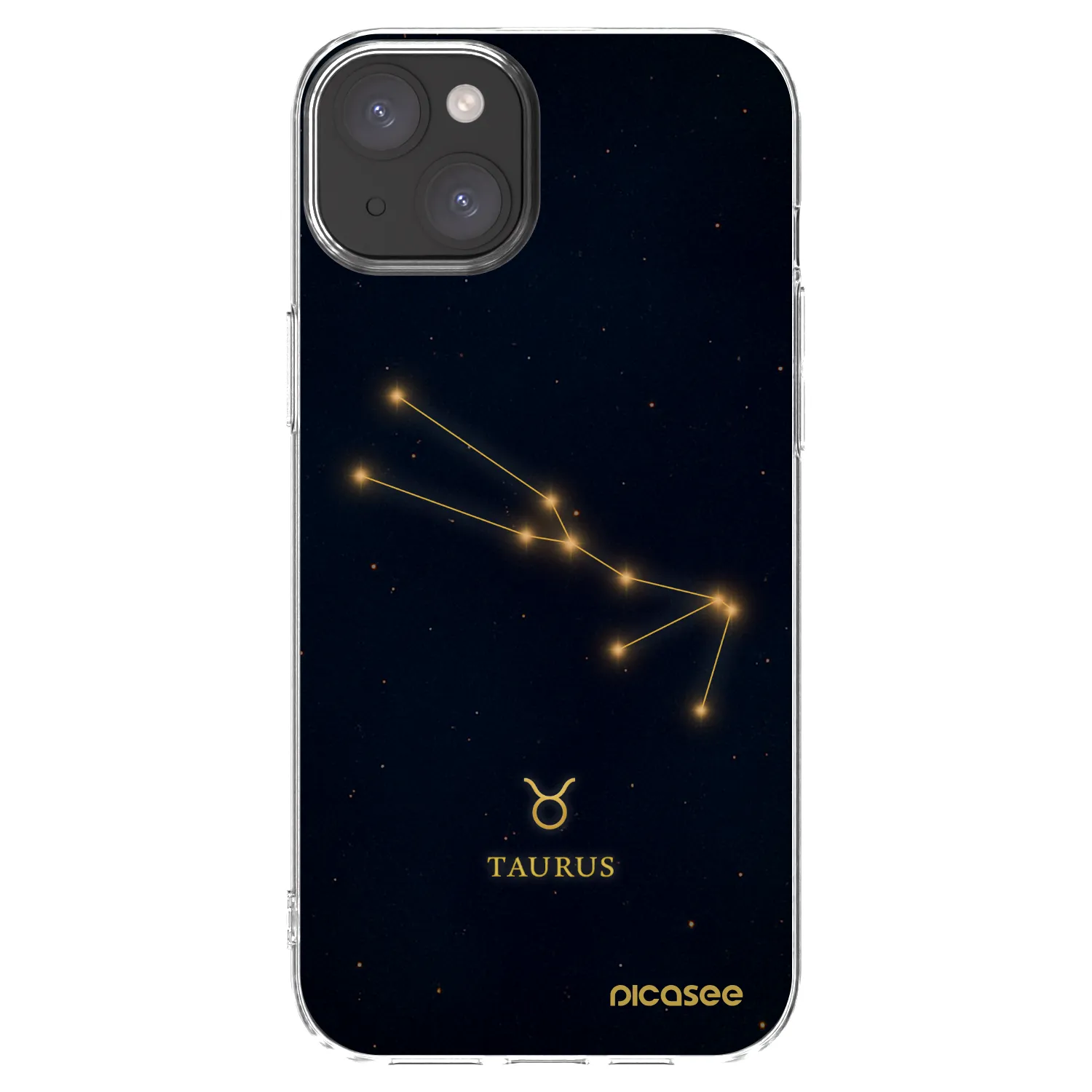 Picasee διαφανής θήκη σιλικόνης Apple iPhone 15 Plus - TAURUS