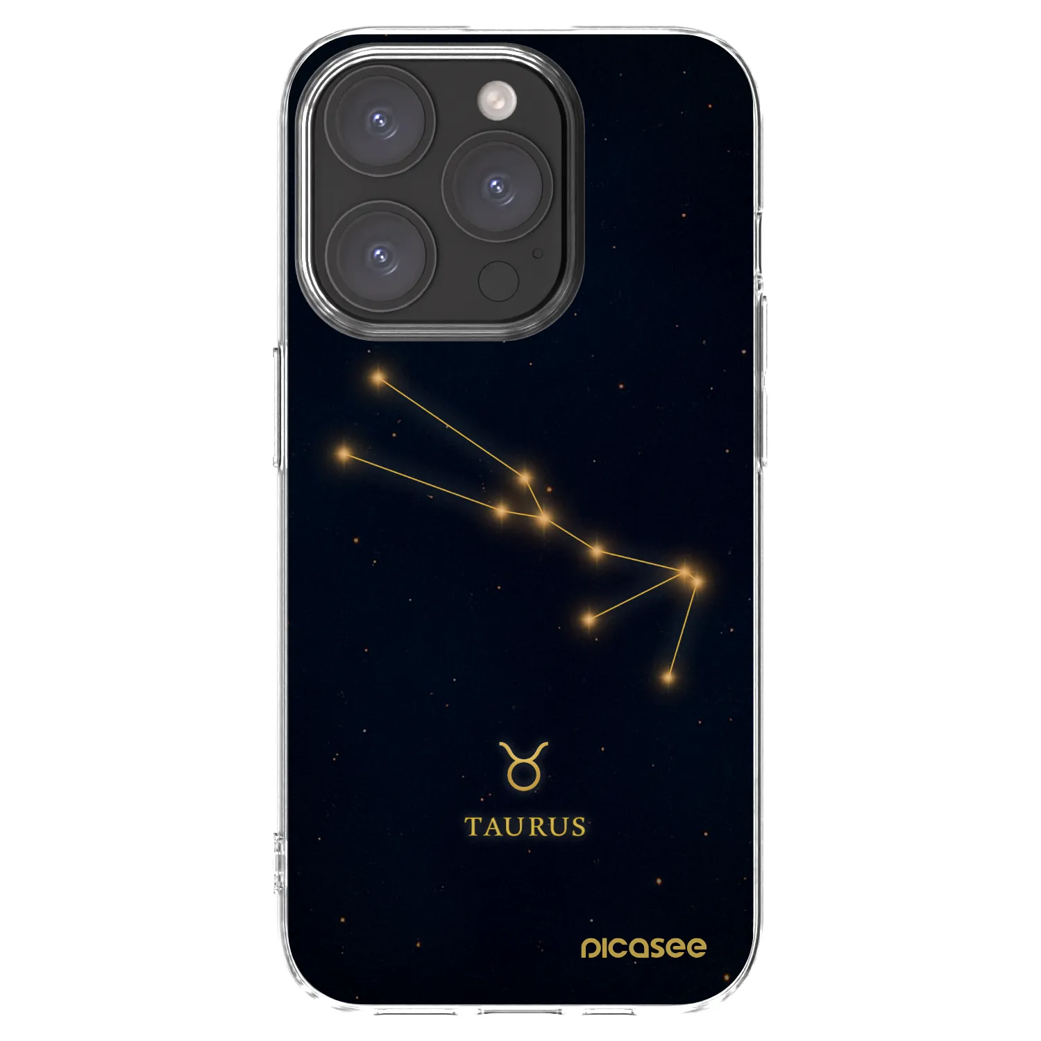 Picasee διαφανής θήκη σιλικόνης Apple iPhone 15 Pro - TAURUS
