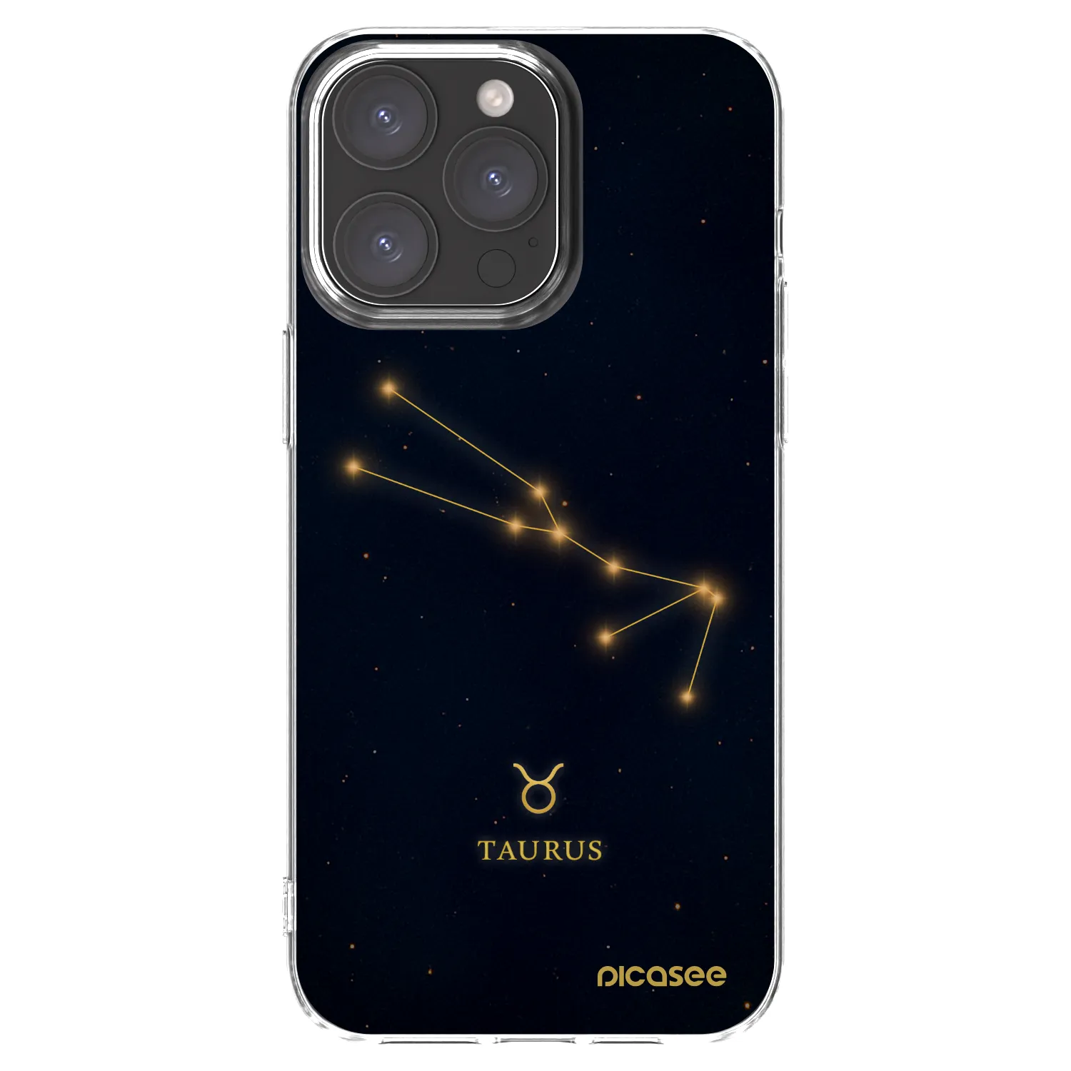 Picasee διαφανής θήκη σιλικόνης Apple iPhone 15 Pro Max - TAURUS