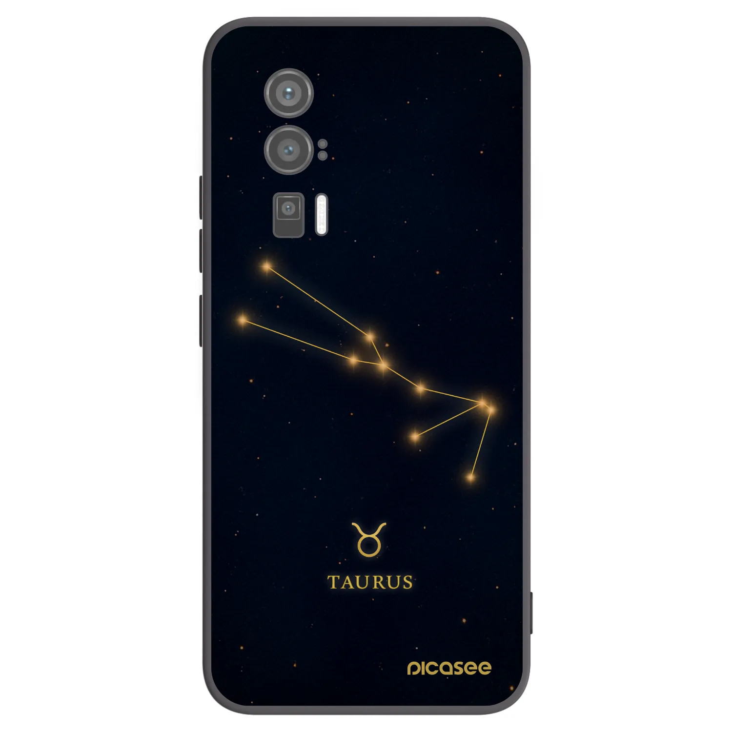 Picasee Μαύρη θήκη σιλικόνης για Xiaomi Poco F5 Pro 5G - TAURUS