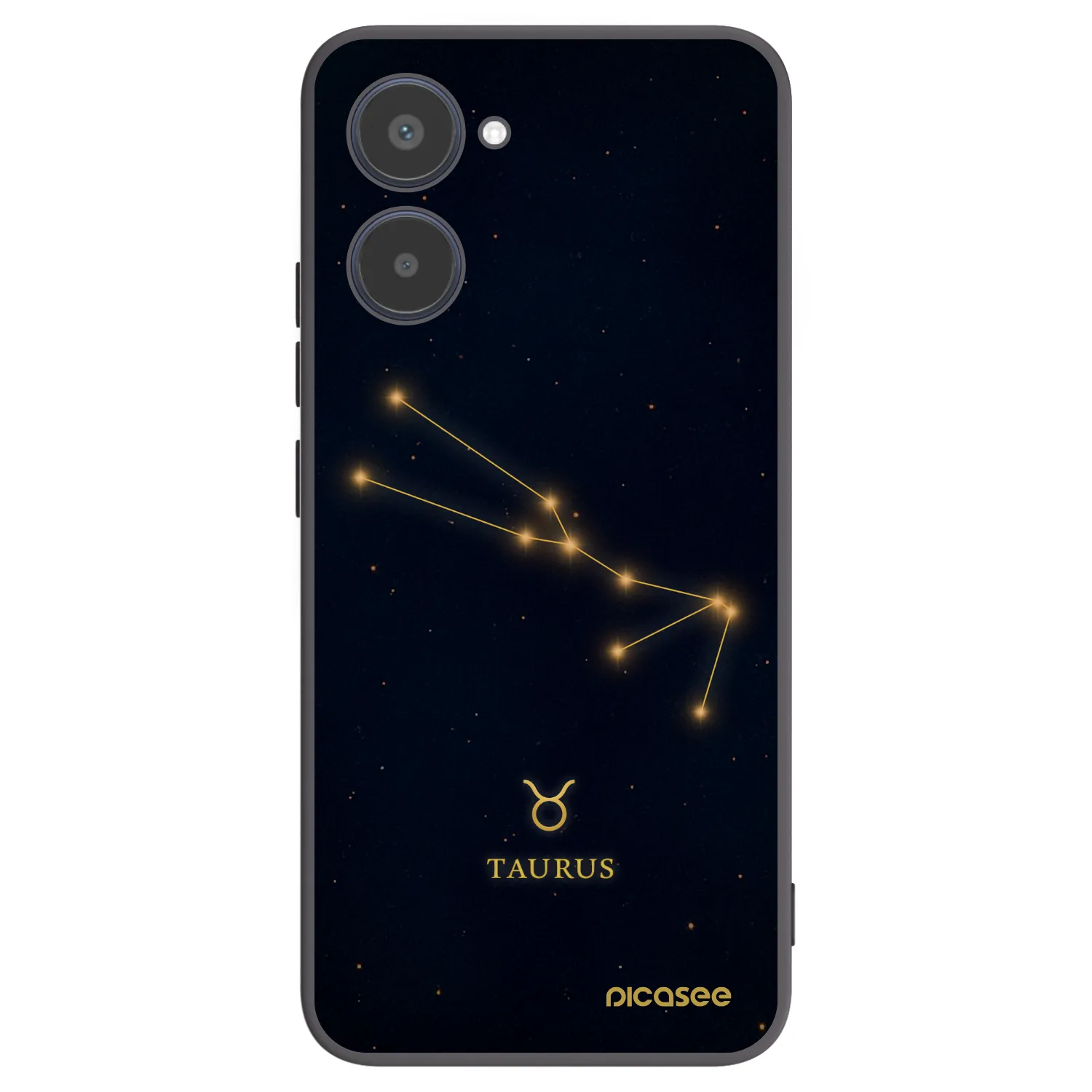 Picasee Μαύρη θήκη σιλικόνης για Realme 10 4G - TAURUS