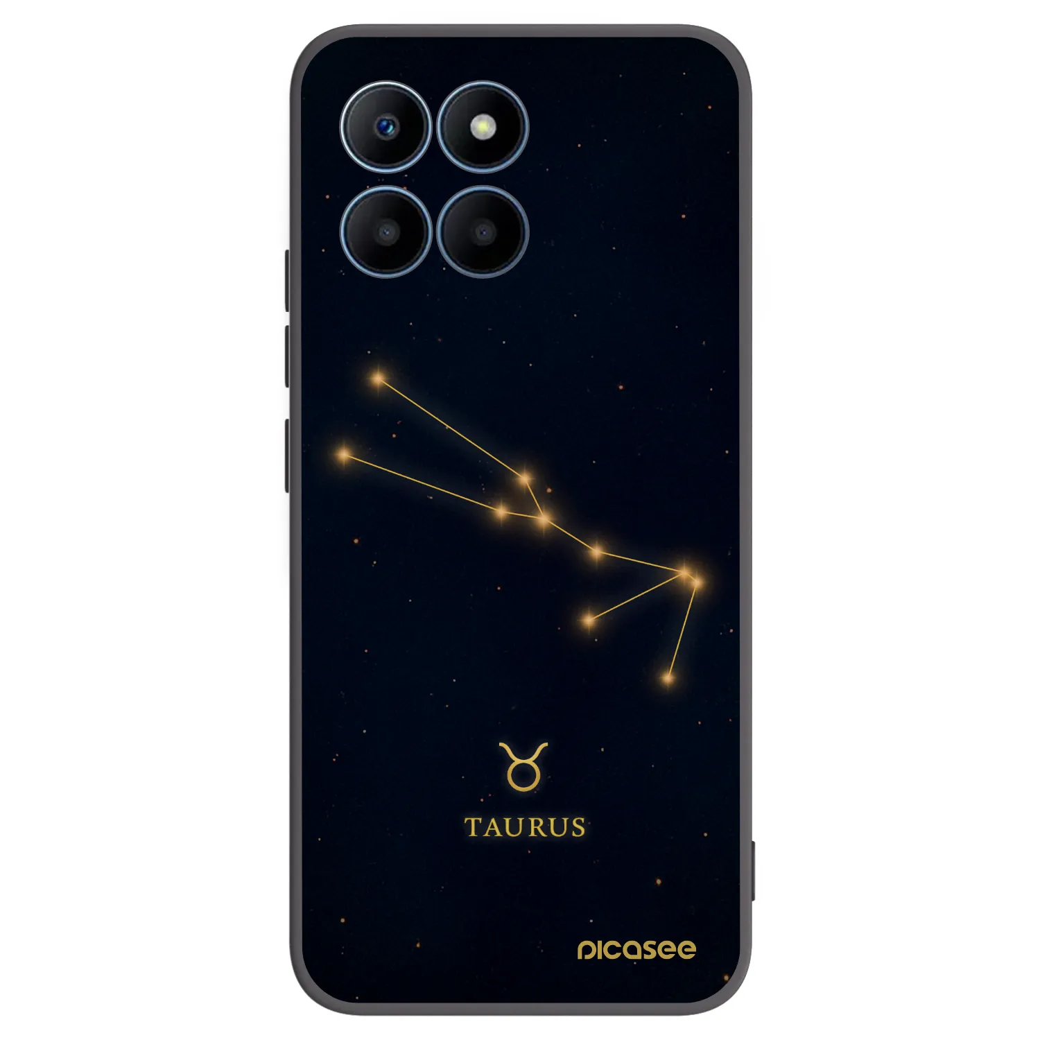 Picasee Μαύρη θήκη σιλικόνης για Honor 70 Lite - TAURUS