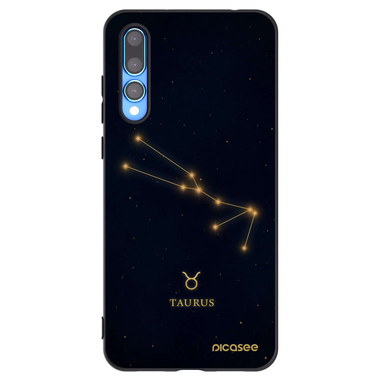 Picasee Μαύρη θήκη σιλικόνης για Huawei P20 Pro - TAURUS