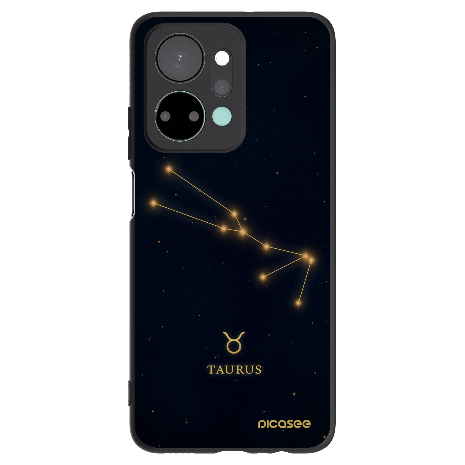 Picasee Μαύρη θήκη σιλικόνης για Honor X7a - TAURUS
