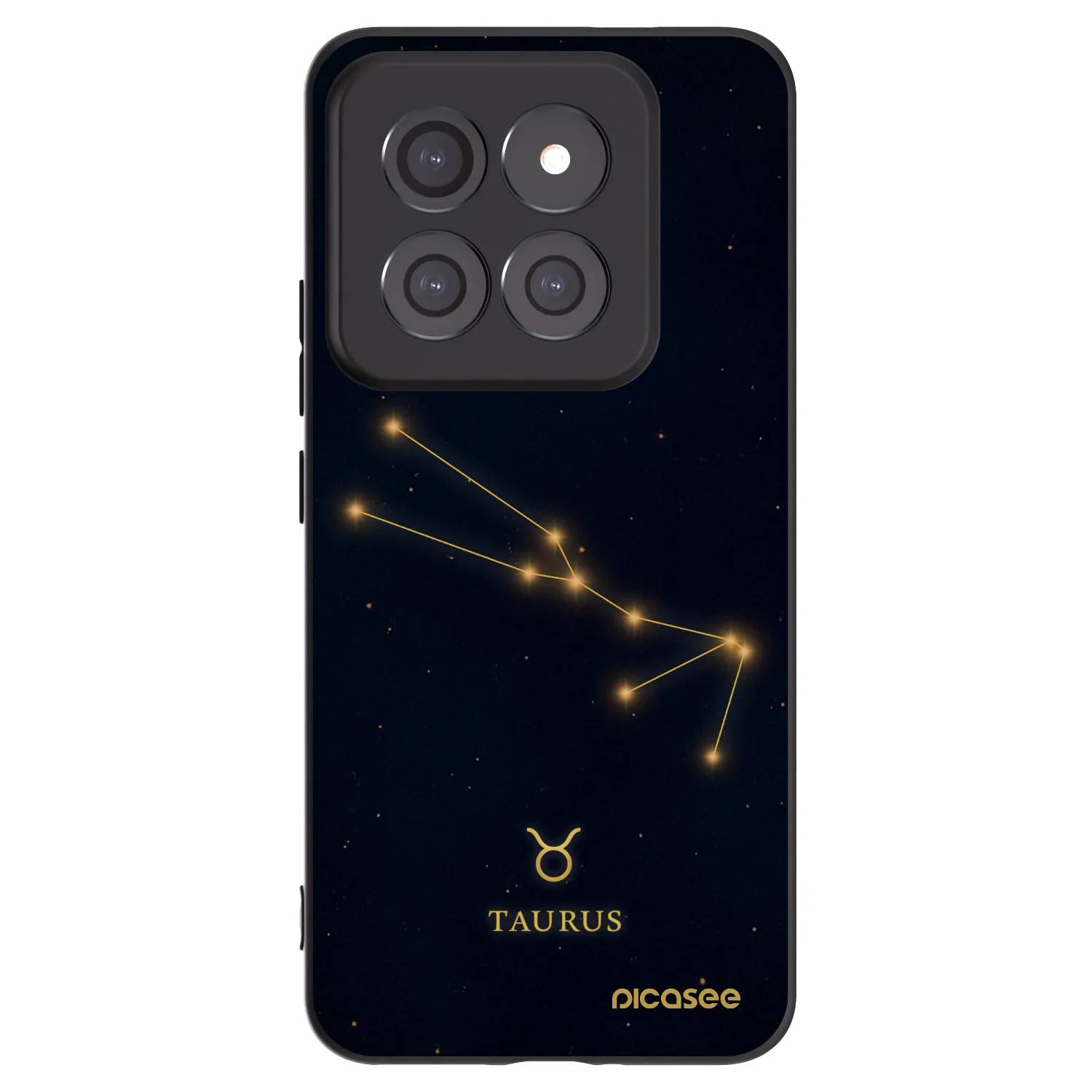 Picasee Μαύρη θήκη σιλικόνης για Xiaomi 14 Pro - TAURUS