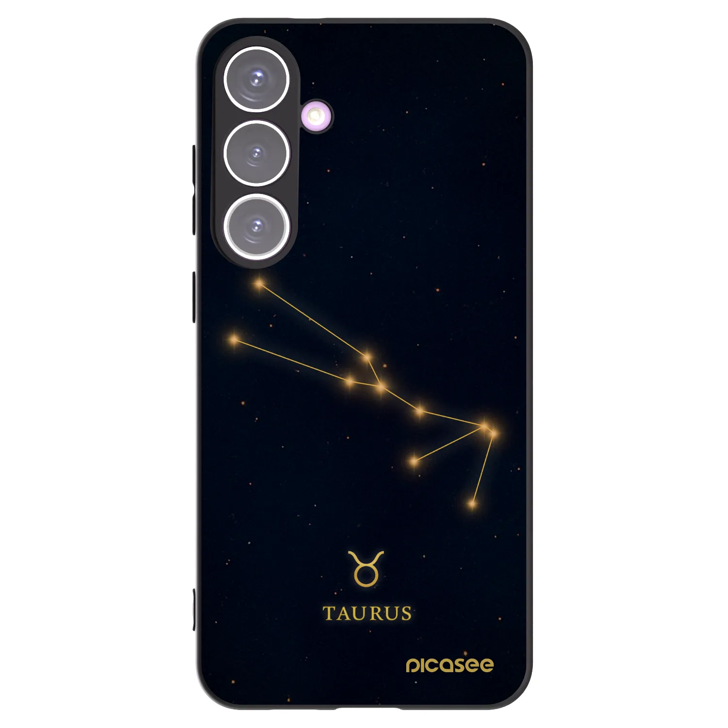 Picasee Μαύρη θήκη σιλικόνης για Samsung Galaxy S24+ S926B 5G - TAURUS