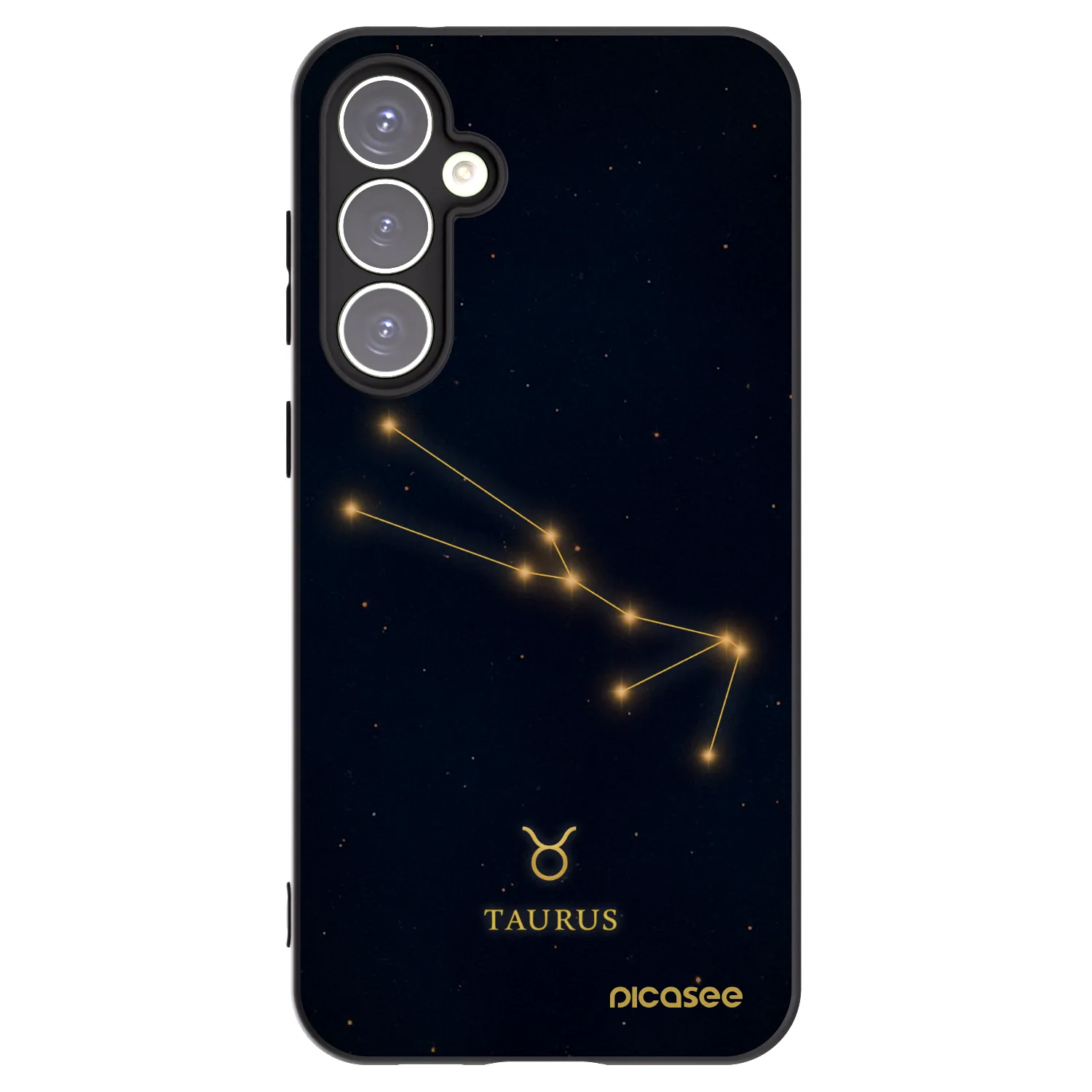 Picasee Μαύρη θήκη σιλικόνης για Samsung Galaxy S23 FE S711B - TAURUS