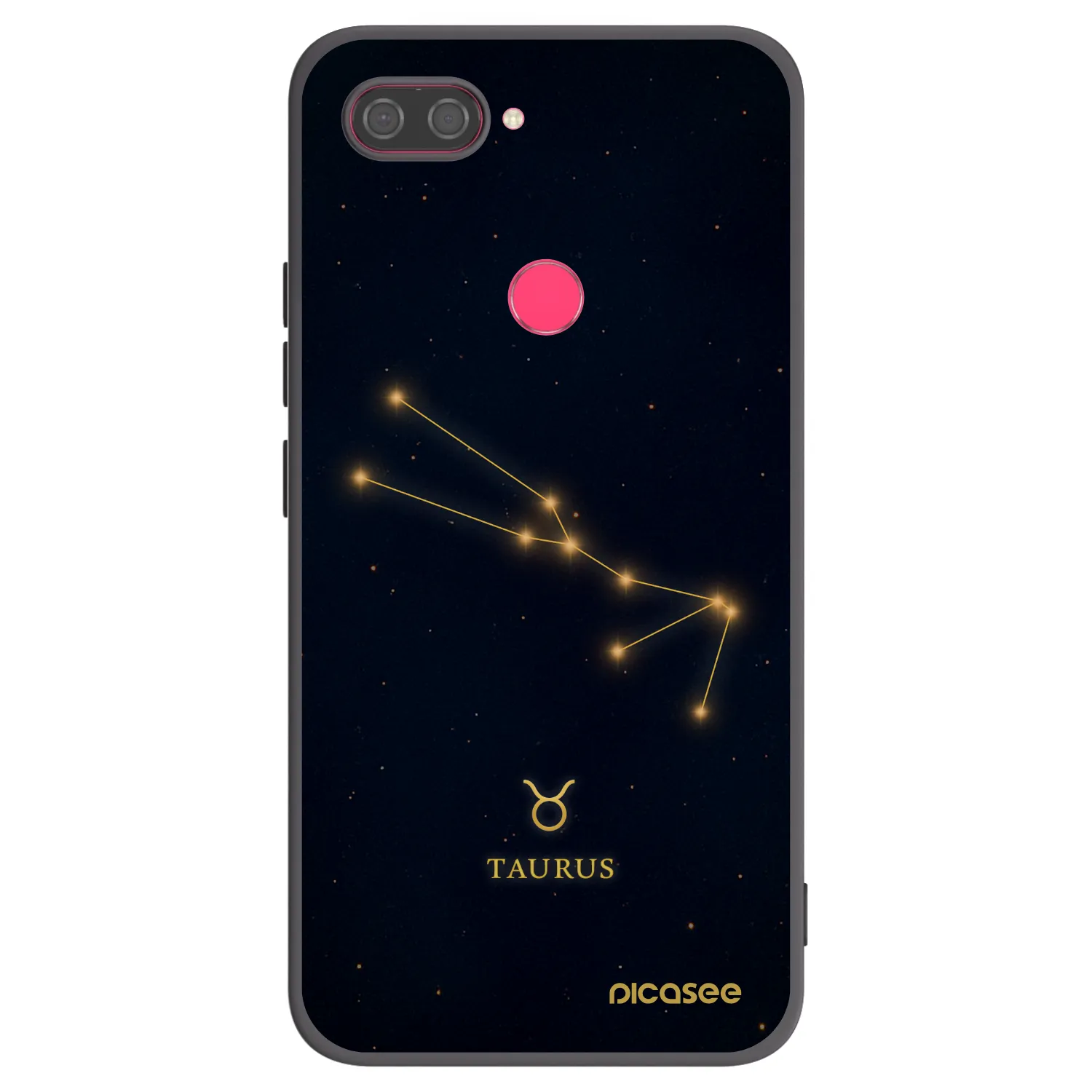 Picasee Μαύρη θήκη σιλικόνης για Xiaomi Mi 8 Lite - TAURUS