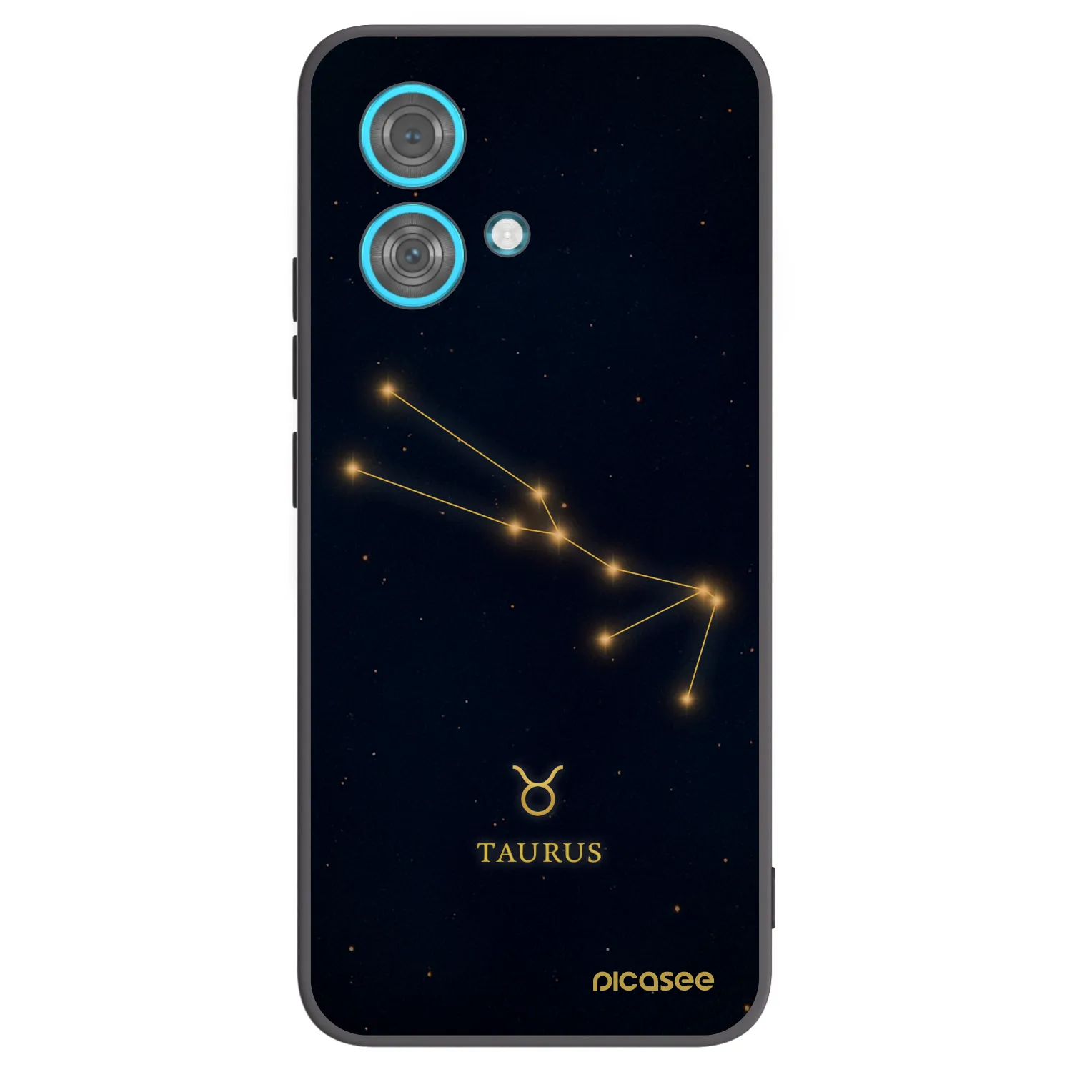 Picasee Μαύρη θήκη σιλικόνης για Motorola Edge 40 Neo - TAURUS