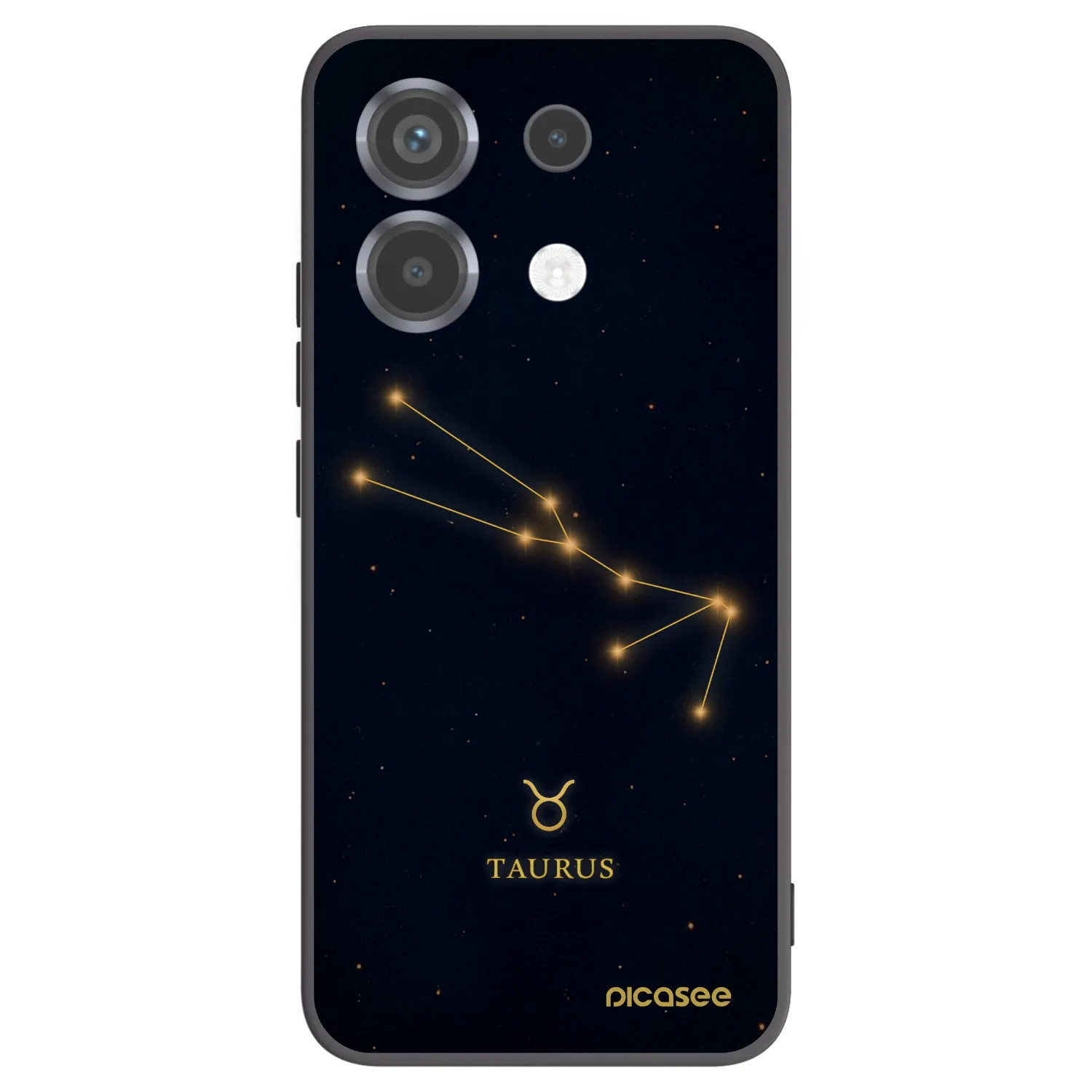 Picasee Μαύρη θήκη σιλικόνης για Xiaomi Poco X6 - TAURUS