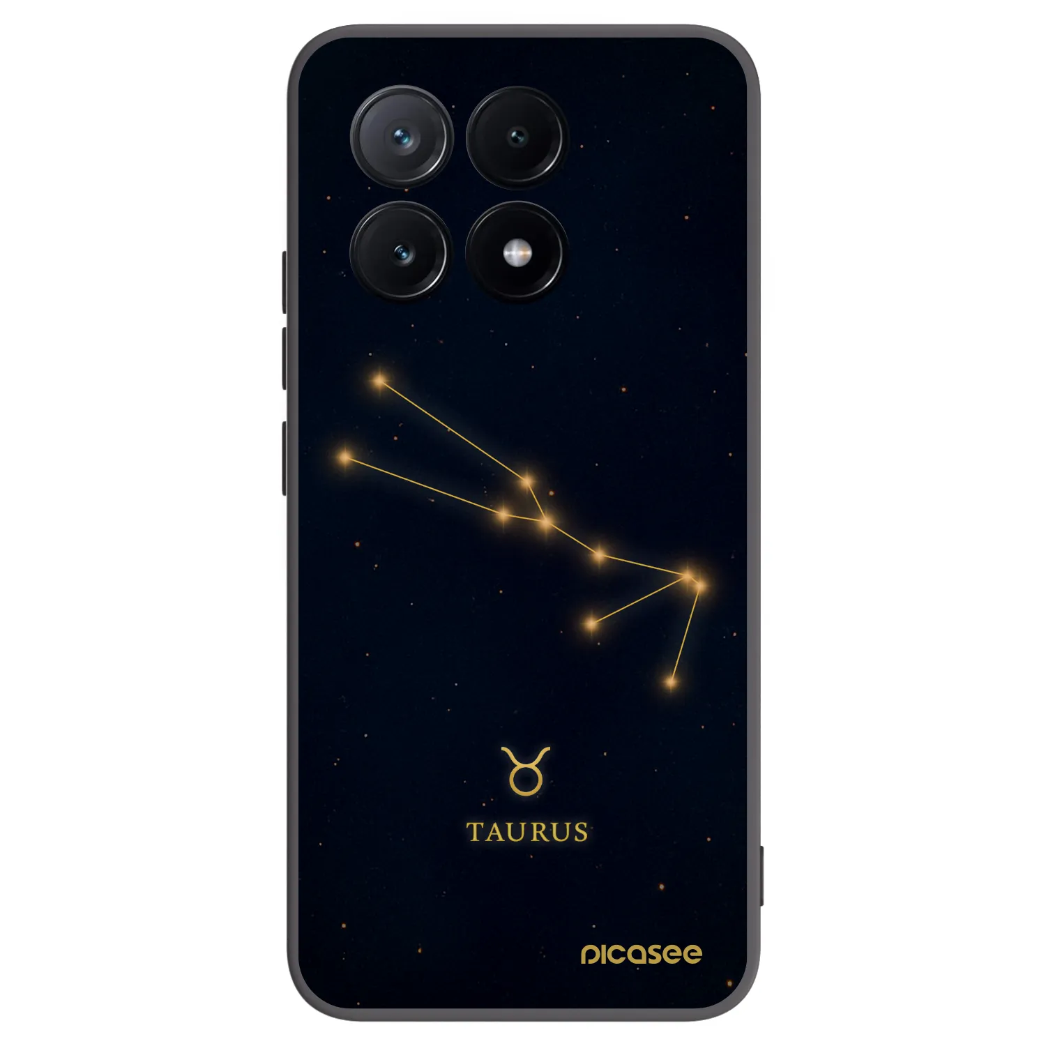 Picasee Μαύρη θήκη σιλικόνης για Xiaomi Poco X6 Pro - TAURUS
