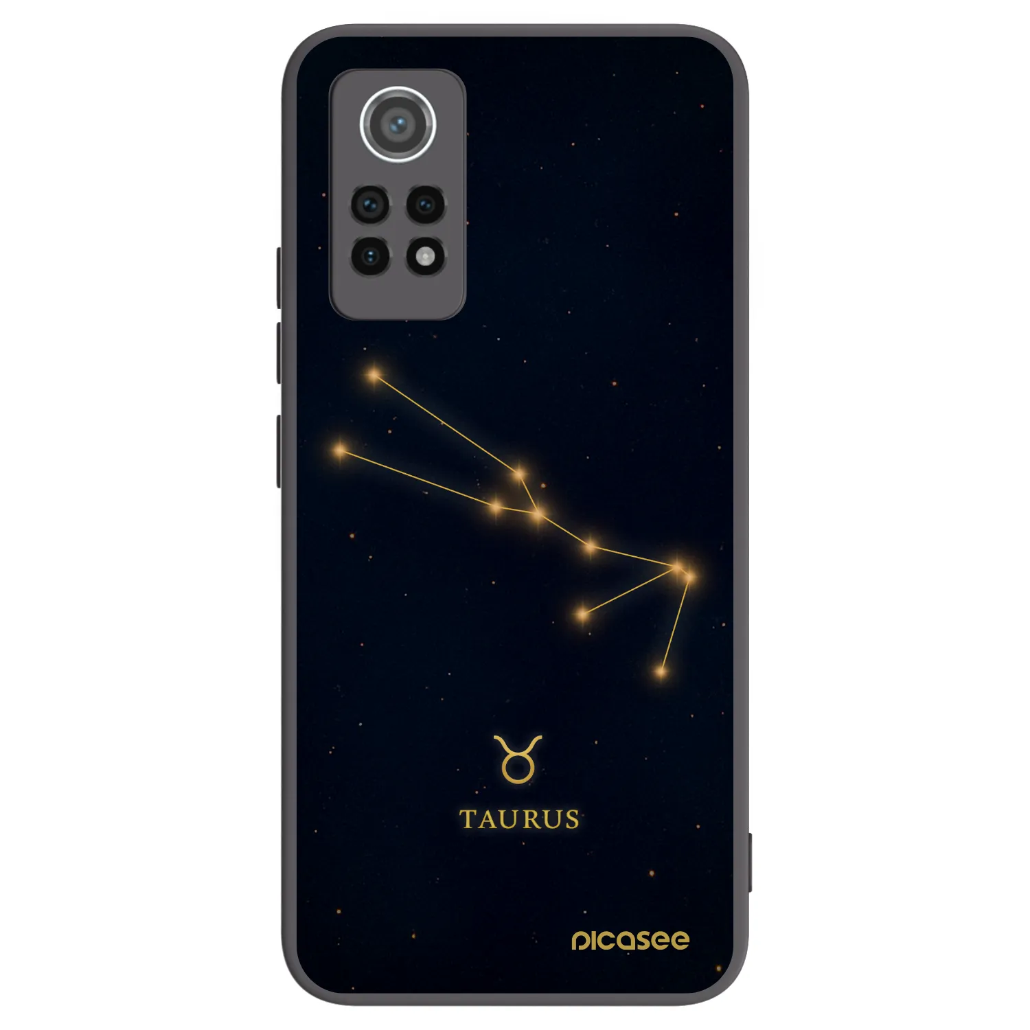 Picasee Μαύρη θήκη σιλικόνης για Xiaomi Redmi Note 12 Pro 4G - TAURUS