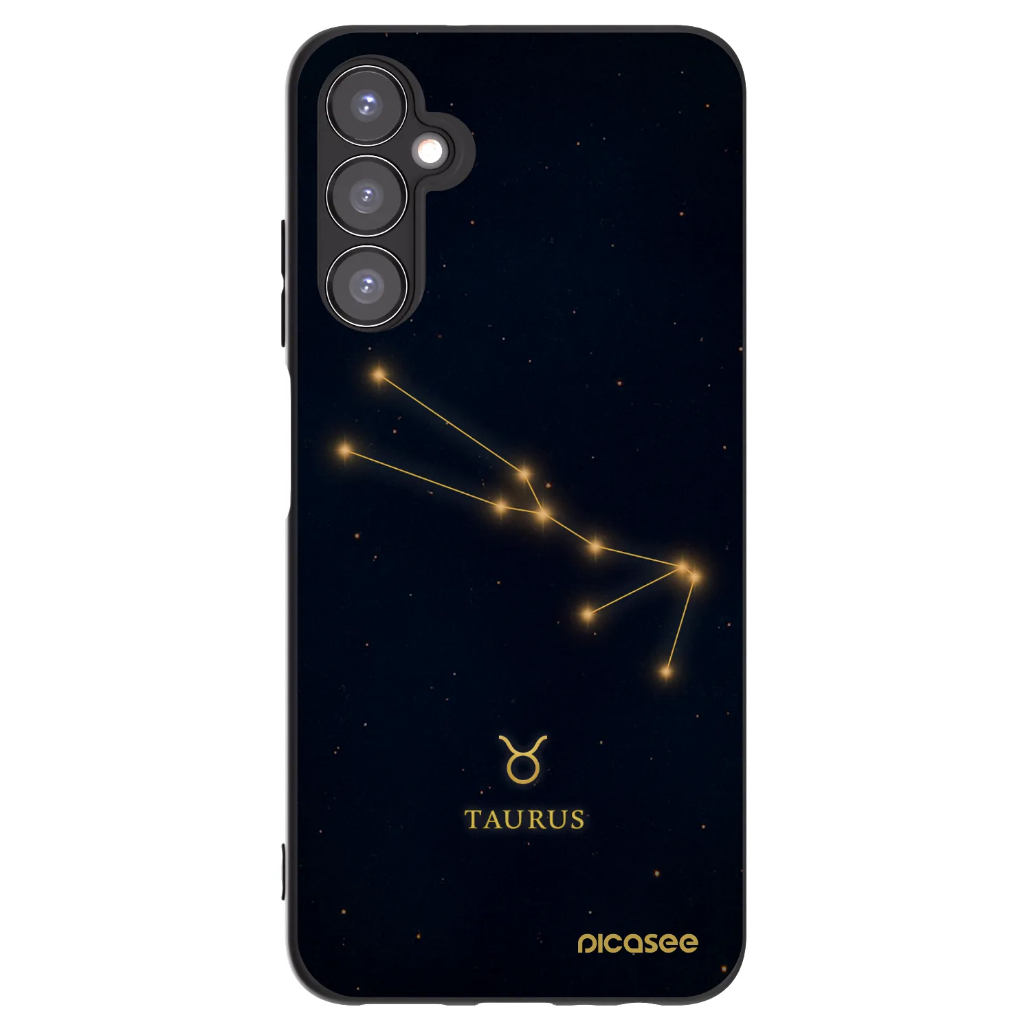 Picasee Μαύρη θήκη σιλικόνης για Samsung Galaxy A05s A057G - TAURUS