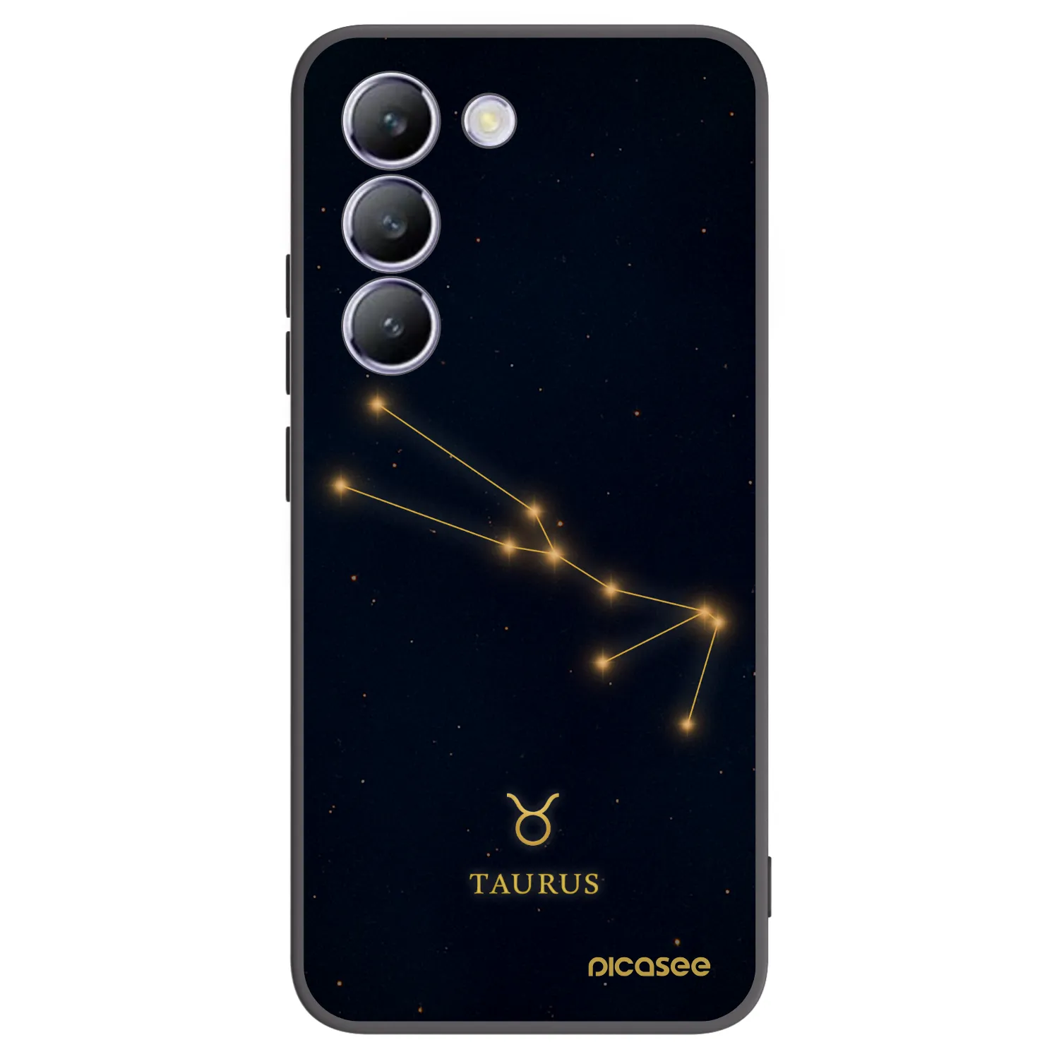 Picasee Μαύρη θήκη σιλικόνης για Vivo V40 SE 5G - TAURUS