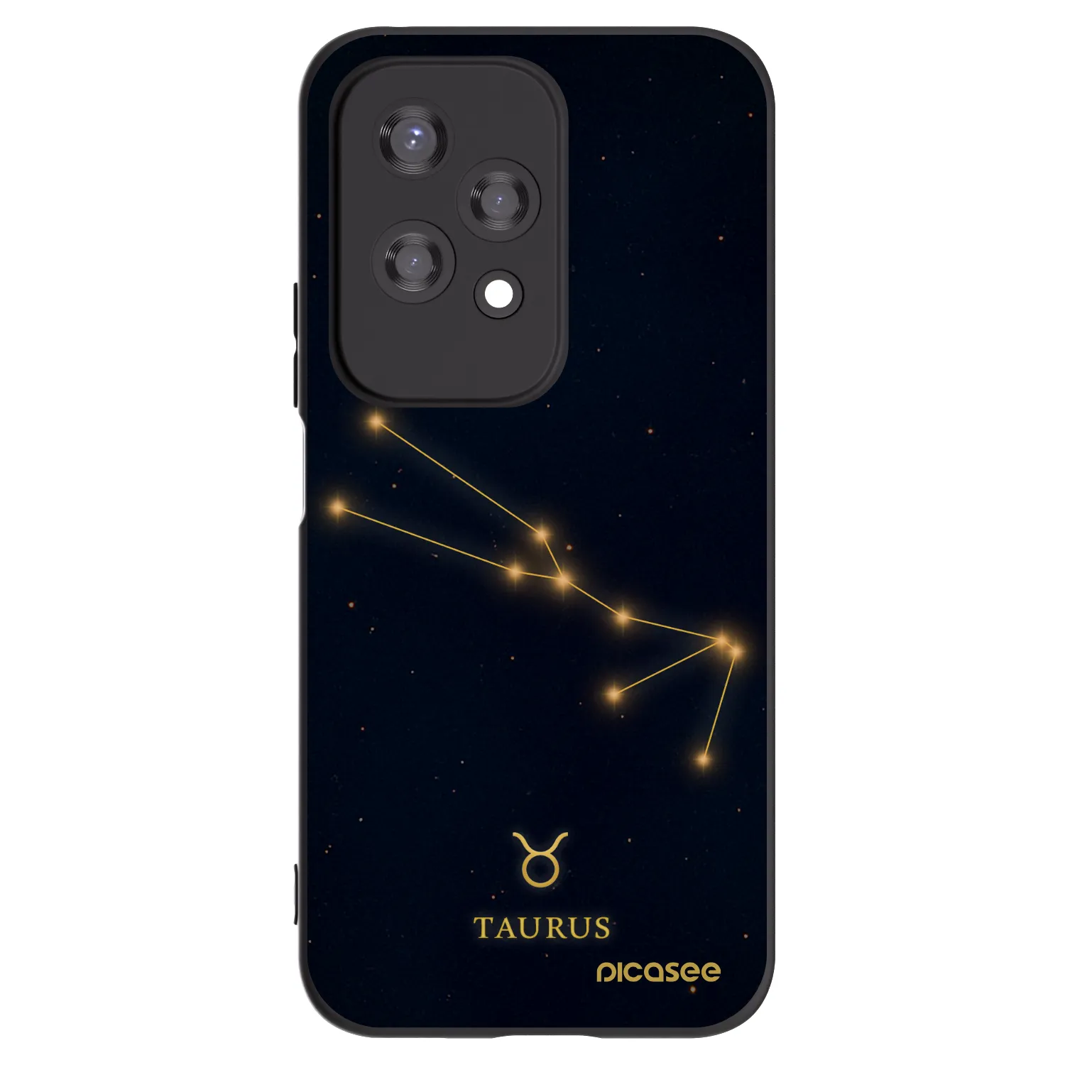 Picasee Μαύρη θήκη σιλικόνης για Honor 200 Lite - TAURUS