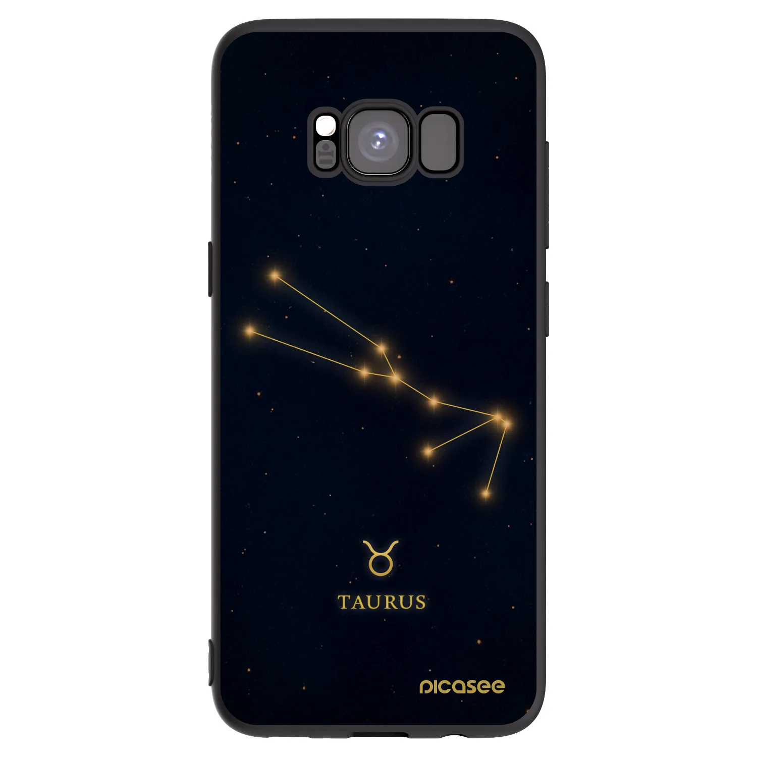 Picasee Μαύρη θήκη σιλικόνης για Samsung Galaxy S8 G950F - TAURUS