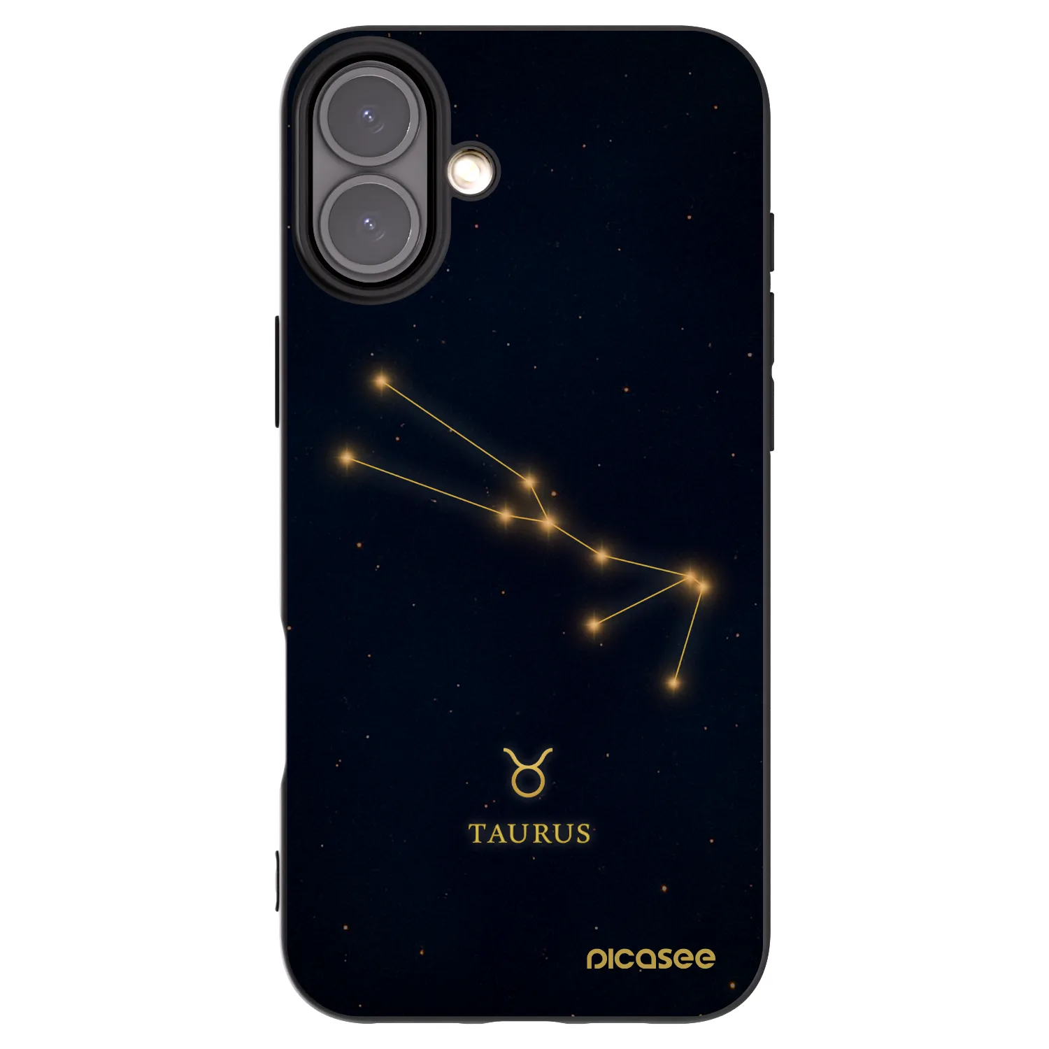Picasee Μαύρη θήκη σιλικόνης για Apple iPhone 16 Plus - TAURUS