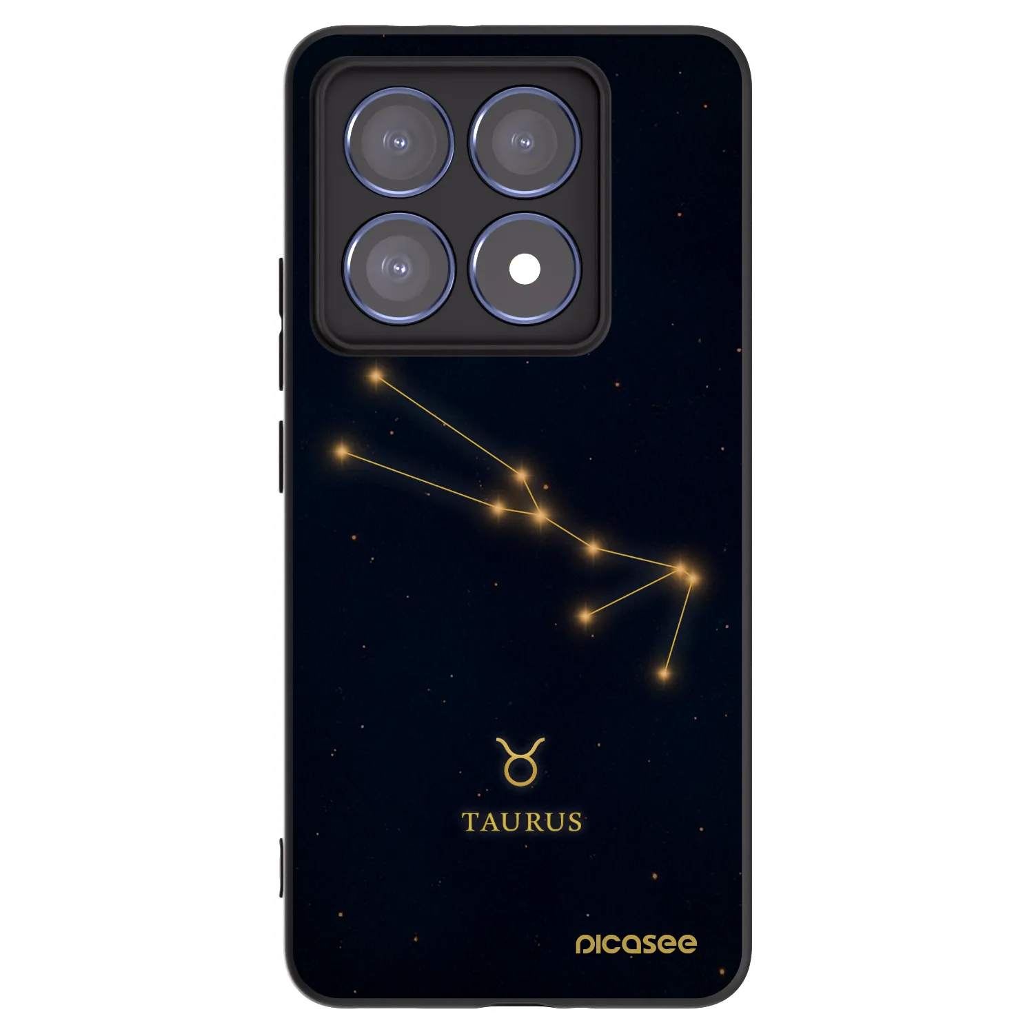 Picasee Μαύρη θήκη σιλικόνης για Xiaomi 14T Pro - TAURUS