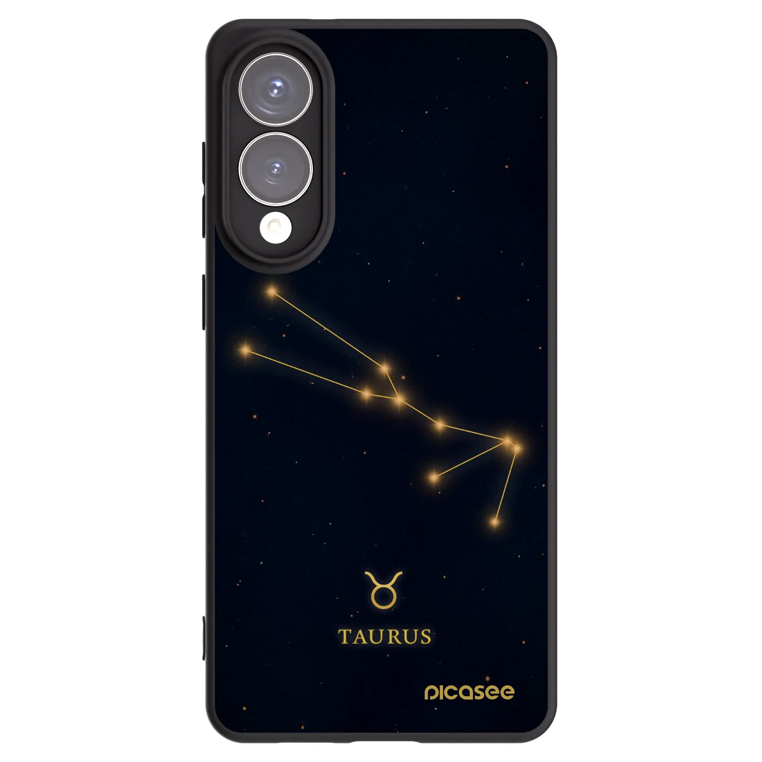 Picasee Μαύρη θήκη σιλικόνης για Samsung Galaxy S25 Edge 5G - TAURUS