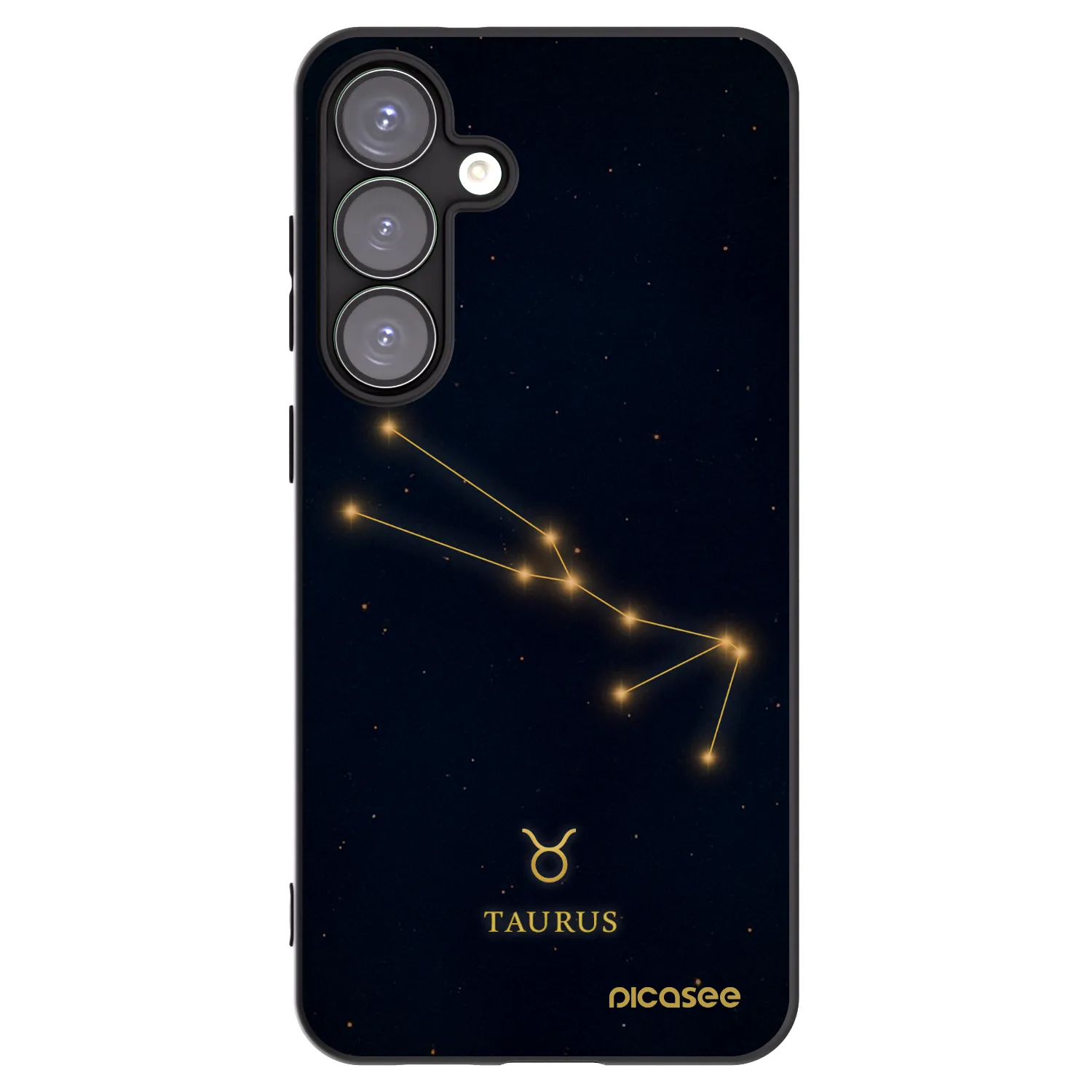 Picasee Μαύρη θήκη σιλικόνης για Samsung Galaxy S25+ 5G - TAURUS