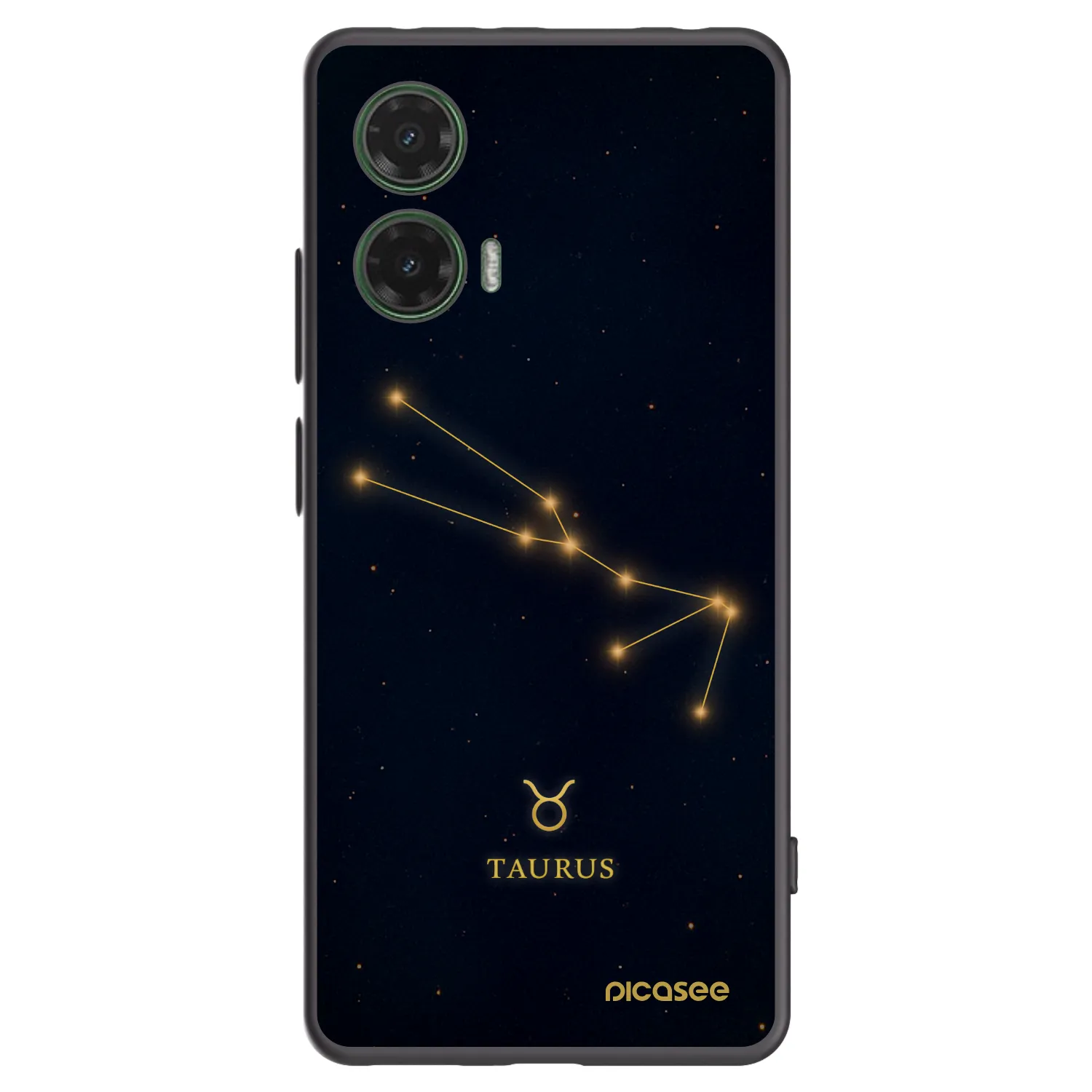 Picasee Μαύρη θήκη σιλικόνης για Motorola Moto G35 5G - TAURUS