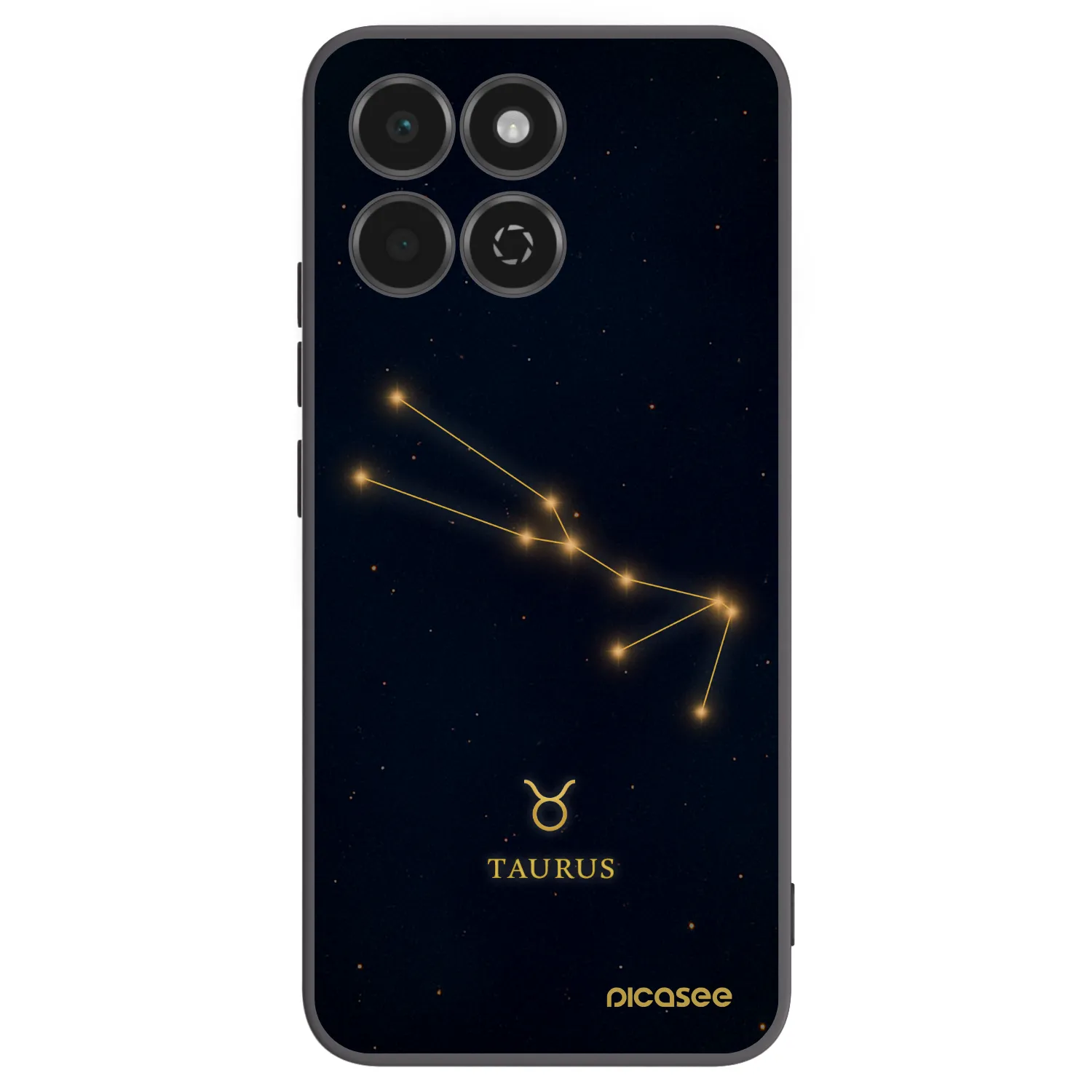 Picasee Μαύρη θήκη σιλικόνης για Honor 200 Smart 5G - TAURUS