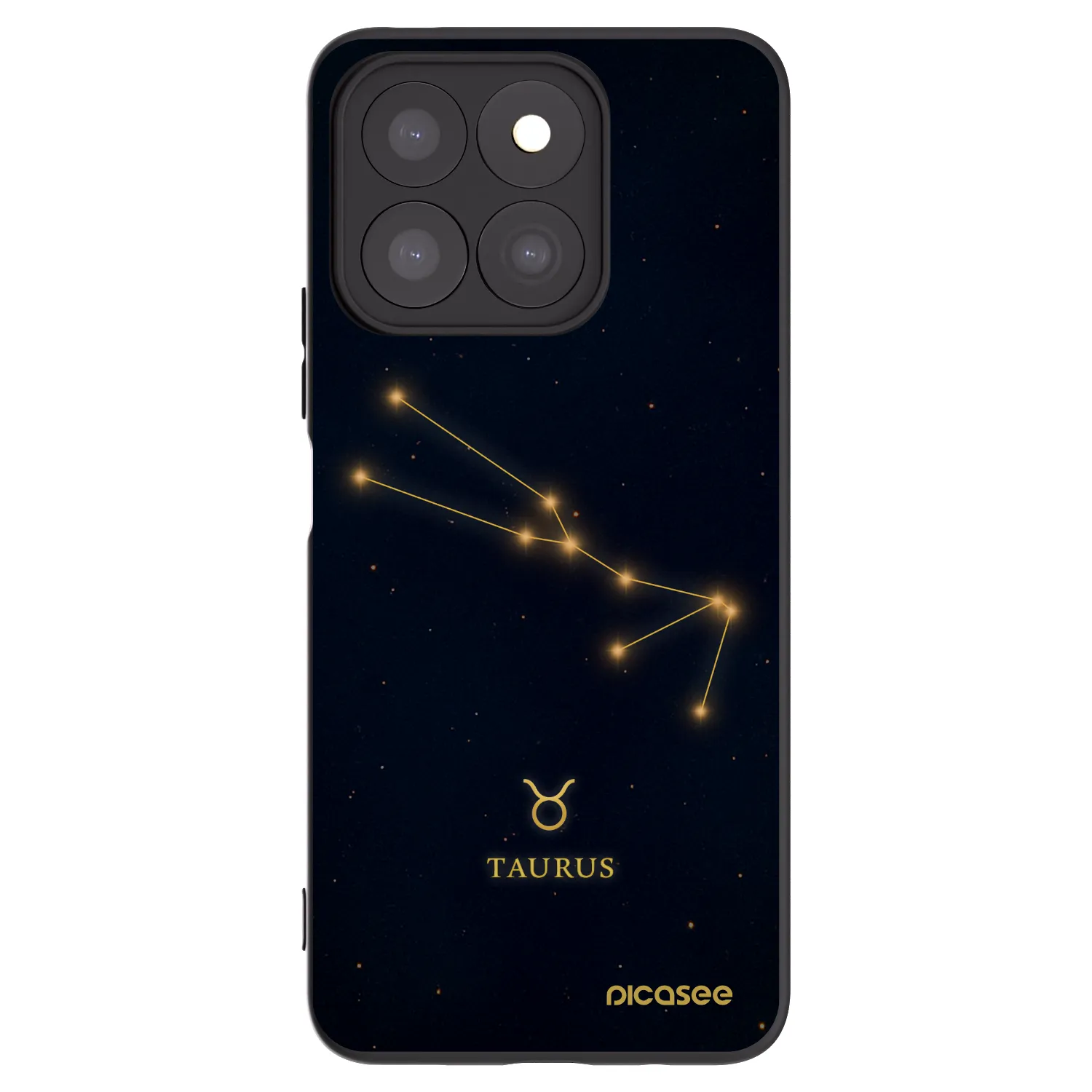 Picasee Μαύρη θήκη σιλικόνης για Honor X8c - TAURUS