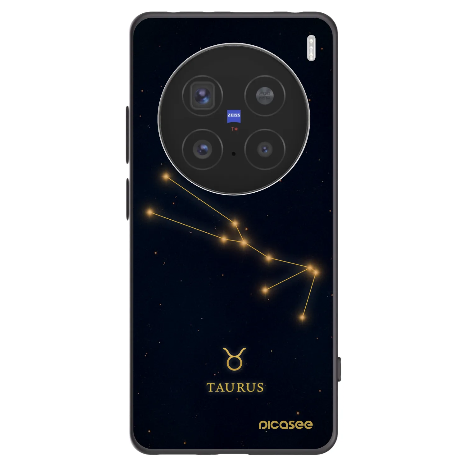 Picasee Μαύρη θήκη σιλικόνης για Vivo X200 Pro - TAURUS