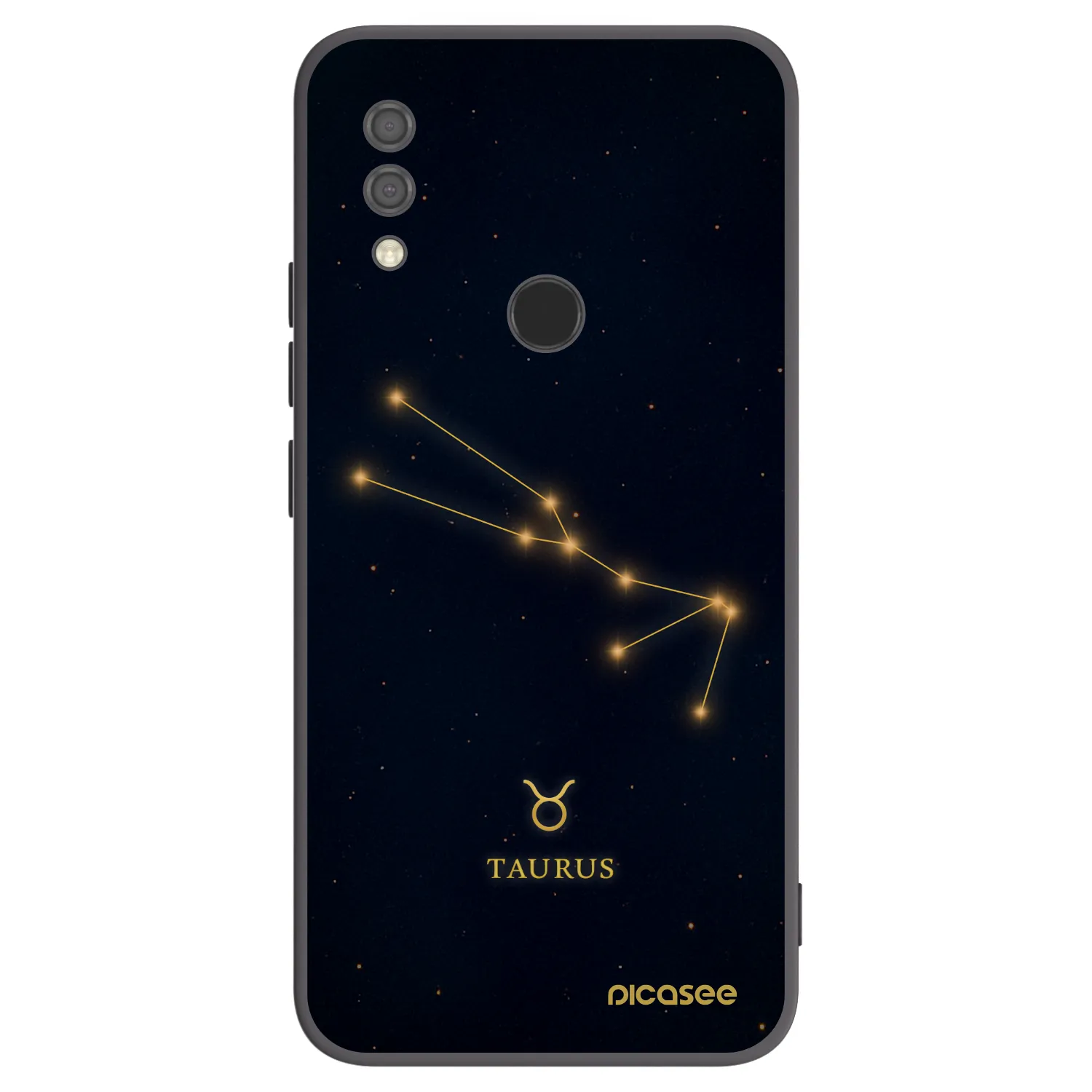 Picasee Μαύρη θήκη σιλικόνης για Xiaomi Redmi 7 - TAURUS