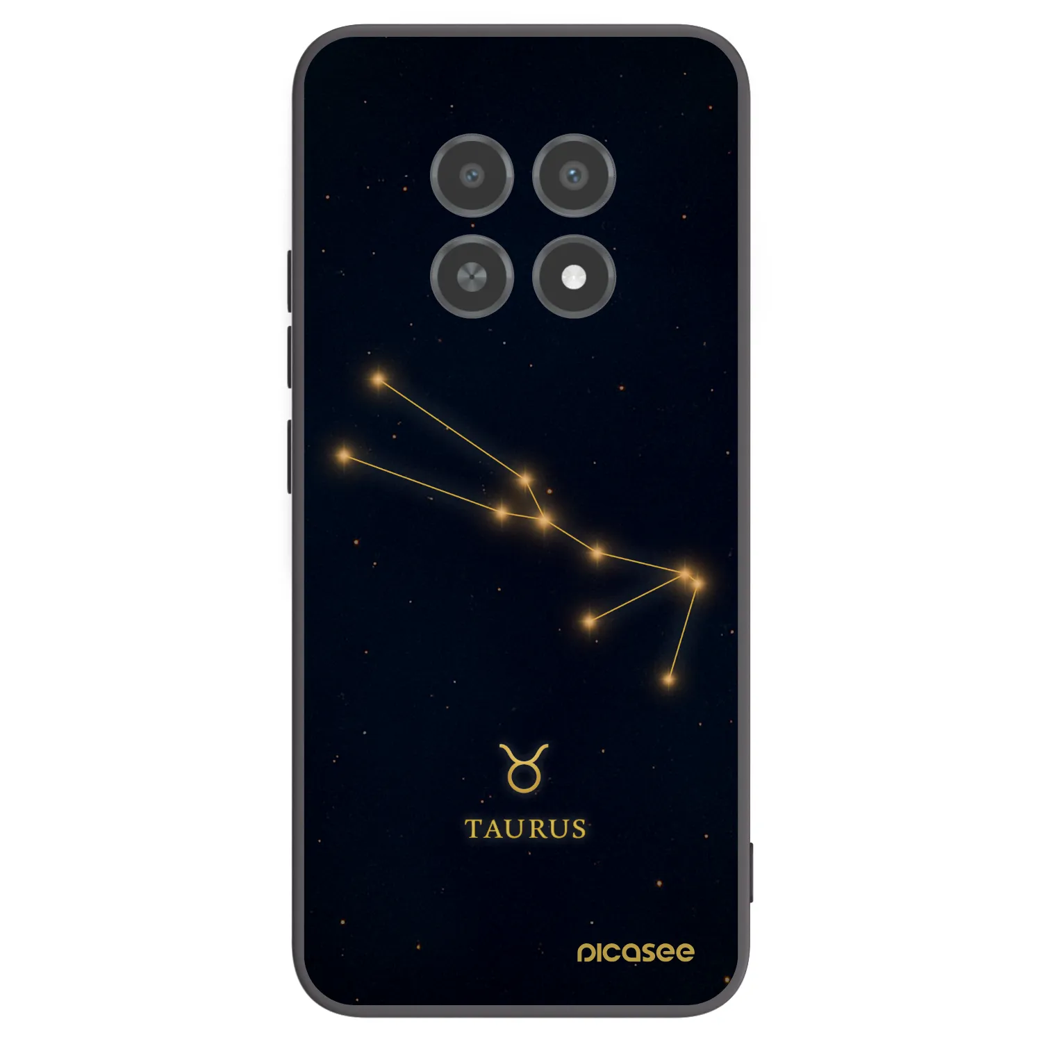 Picasee Μαύρη θήκη σιλικόνης για Realme 12X - TAURUS