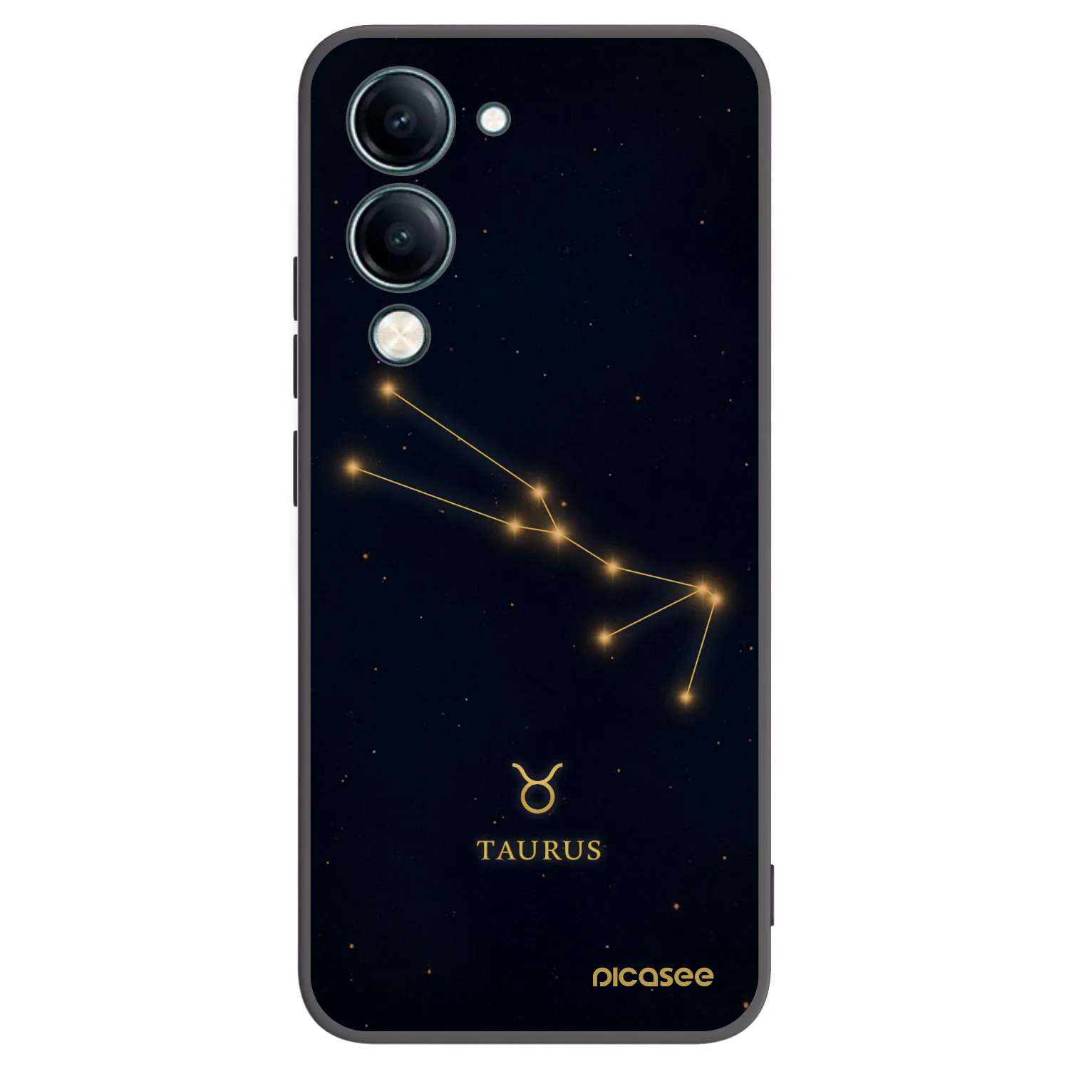 Picasee Μαύρη θήκη σιλικόνης για Vivo Y29s 5G - TAURUS