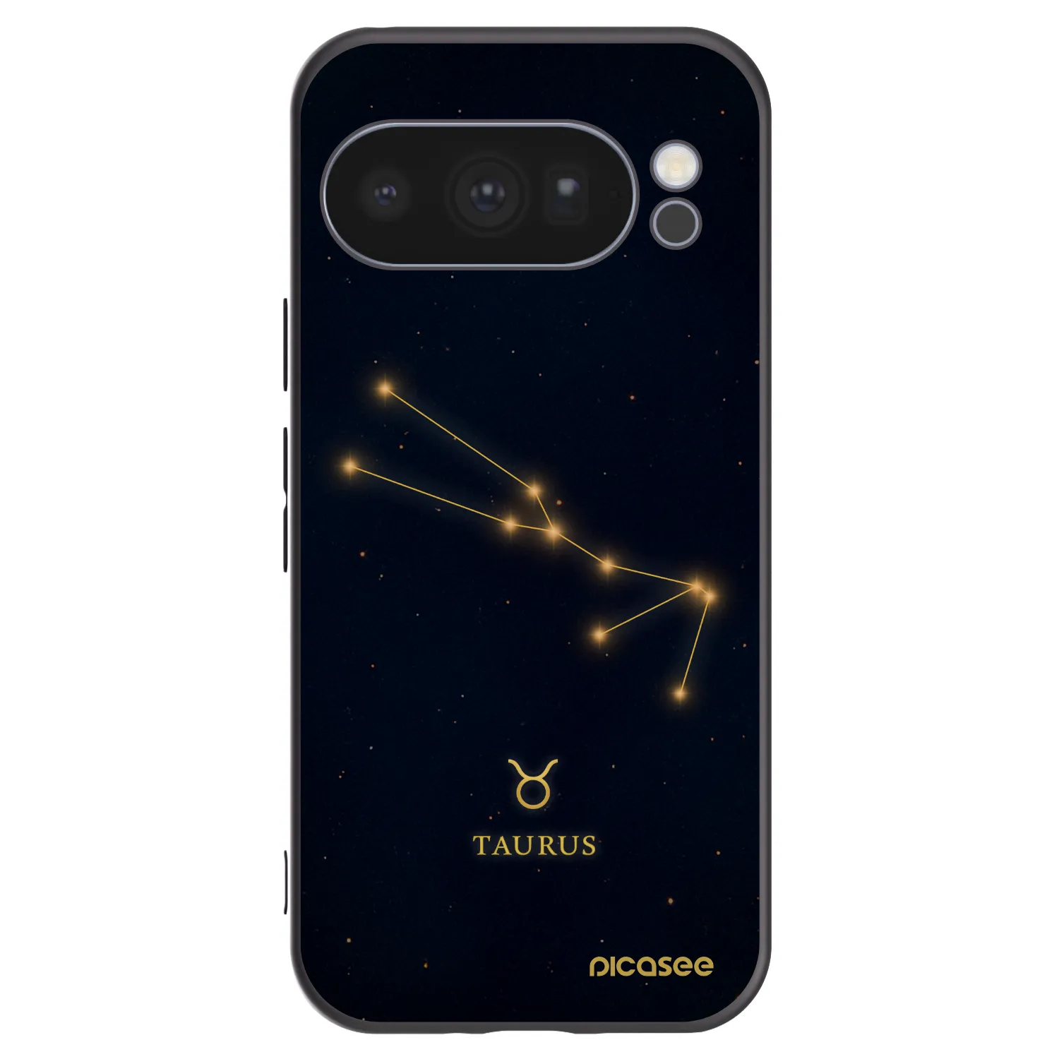 Picasee Μαύρη θήκη σιλικόνης για Google Pixel 10 Pro - TAURUS