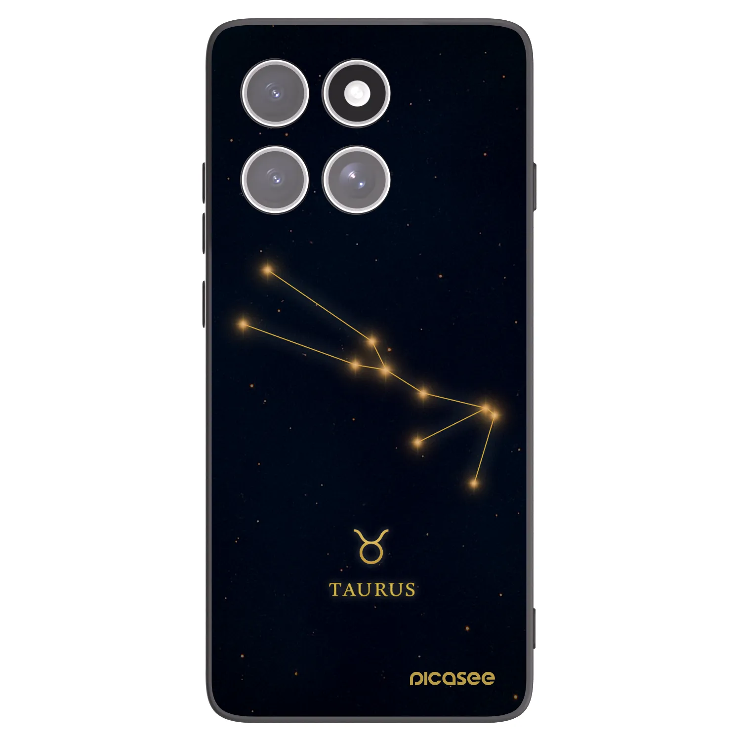 Picasee Μαύρη θήκη σιλικόνης για Motorola Edge 60 Fusion - TAURUS