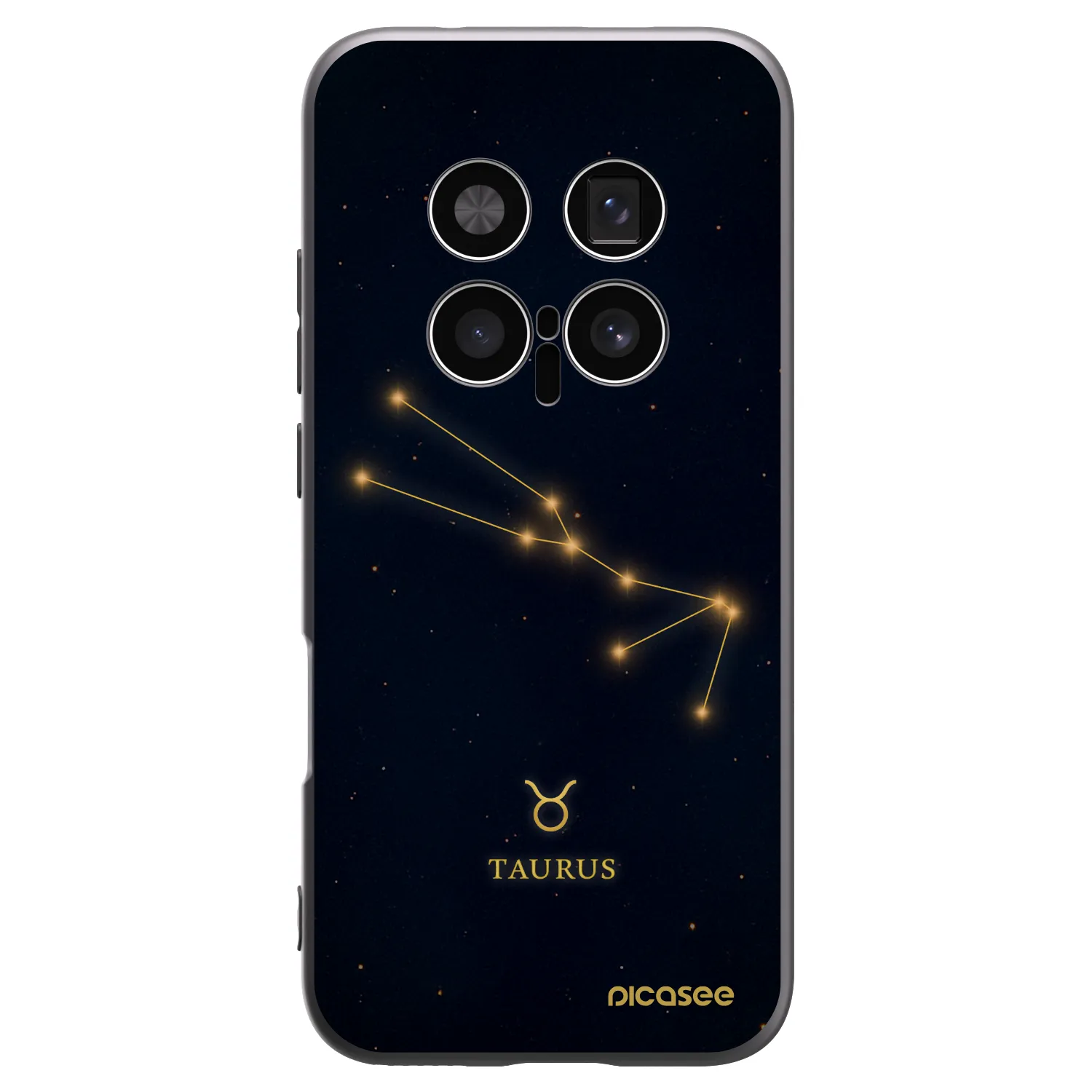 Picasee Μαύρη θήκη σιλικόνης για Honor Magic8 Pro 5G - TAURUS