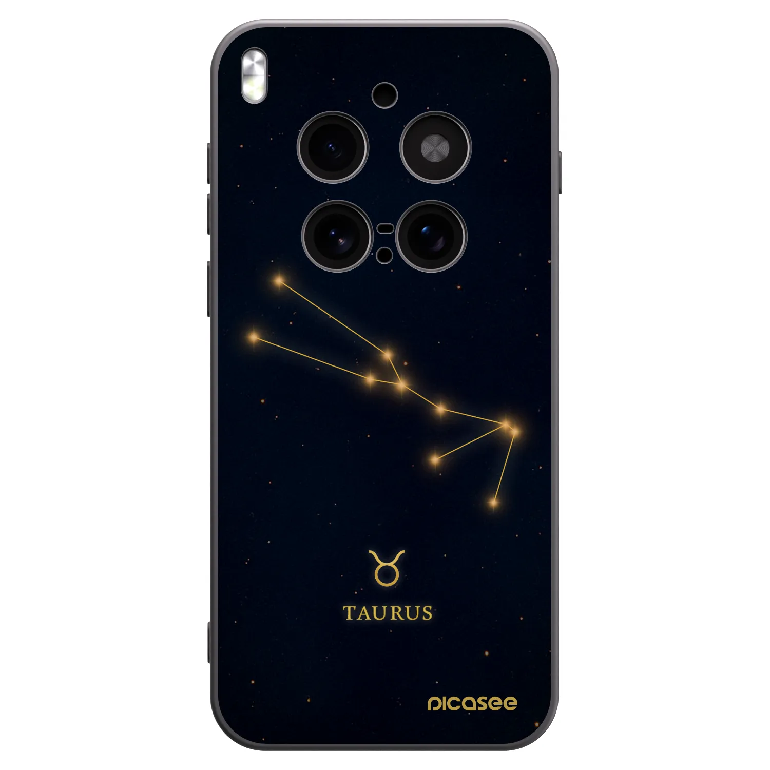 Picasee Μαύρη θήκη σιλικόνης για Vivo X300 Pro - TAURUS