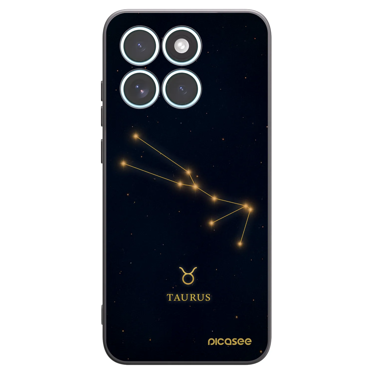 Picasee Μαύρη θήκη σιλικόνης για Motorola Edge 70 Fusion - TAURUS