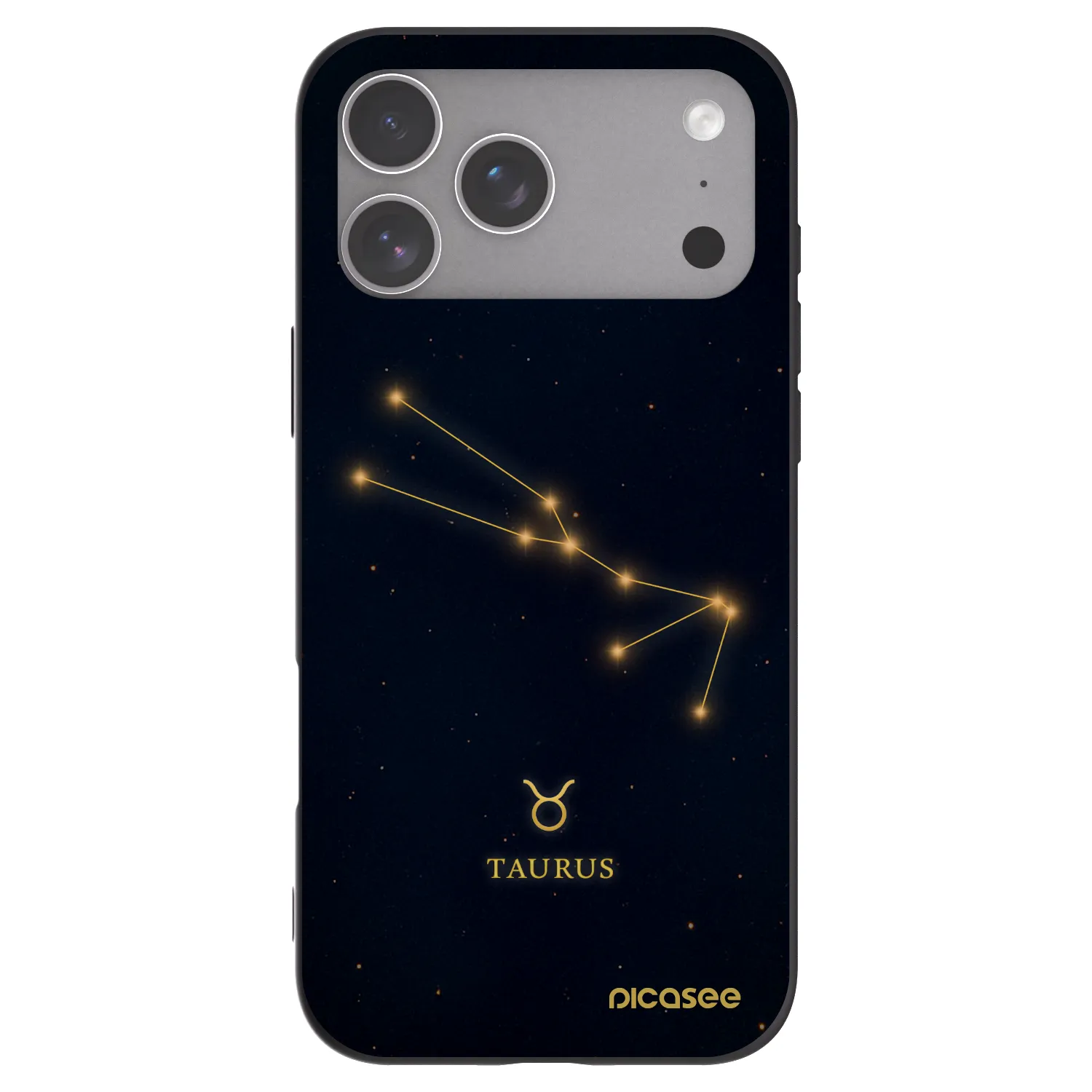 Picasee Μαύρη θήκη σιλικόνης για Apple iPhone 18 Pro Max - TAURUS