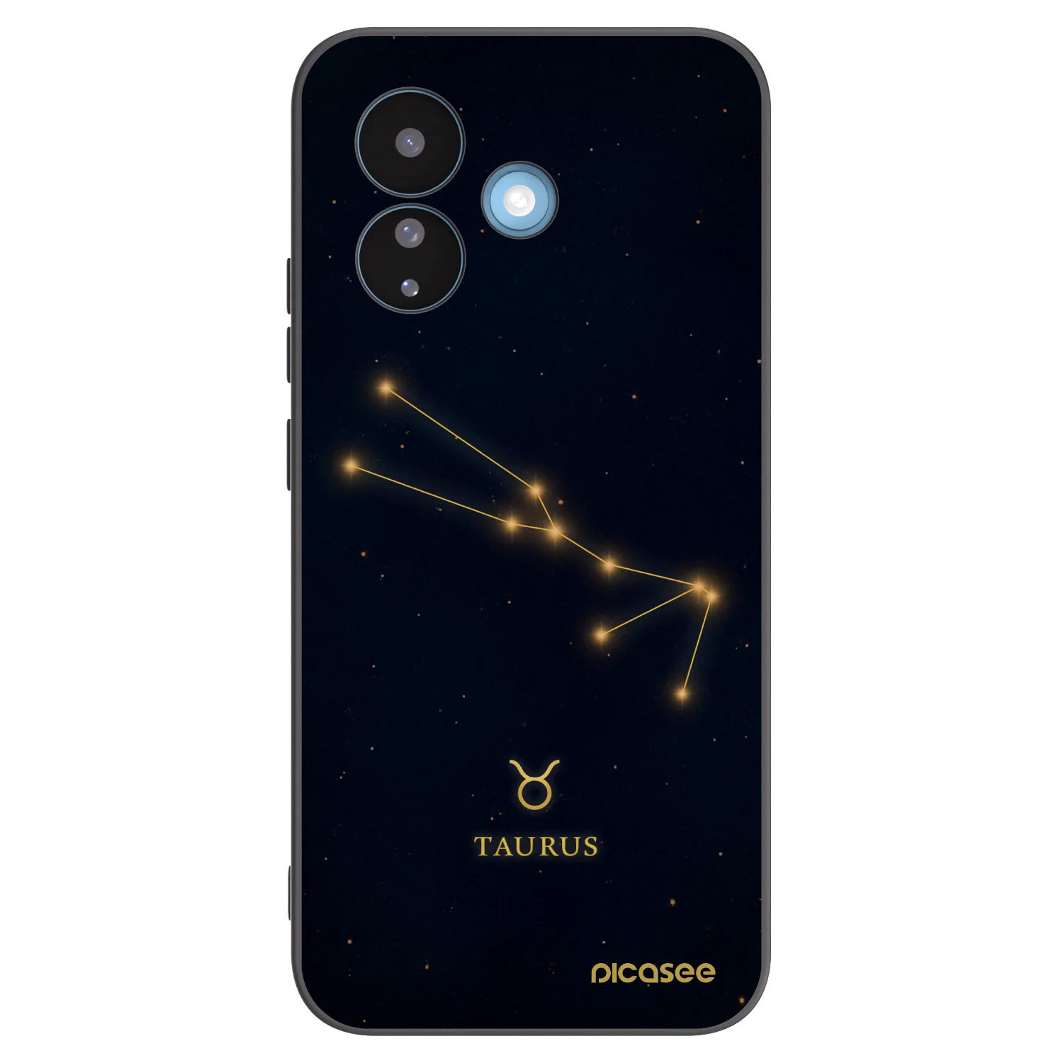 Picasee Μαύρη θήκη σιλικόνης για Xiaomi Redmi Note 17 Pro 5G - TAURUS