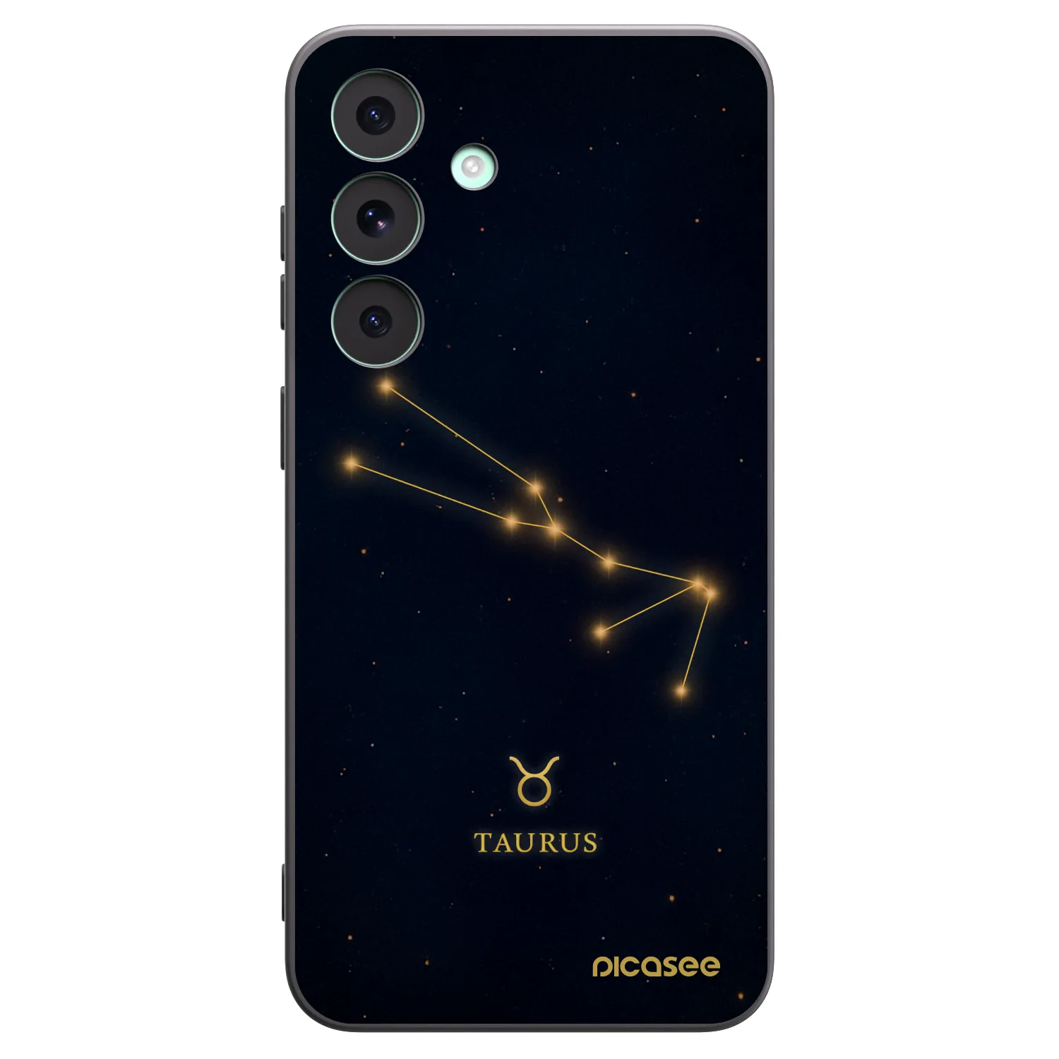 Picasee Μαύρη θήκη σιλικόνης για Samsung Galaxy S26 FE - TAURUS