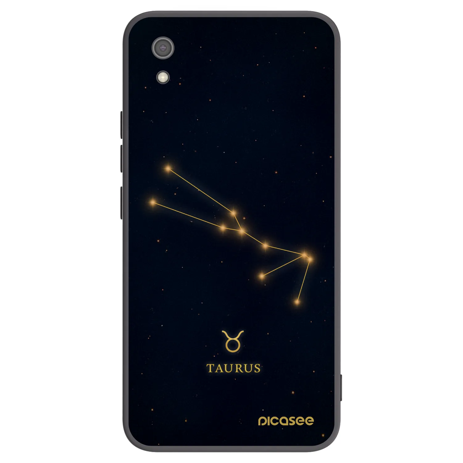 Picasee Μαύρη θήκη σιλικόνης για Xiaomi Redmi 7A - TAURUS