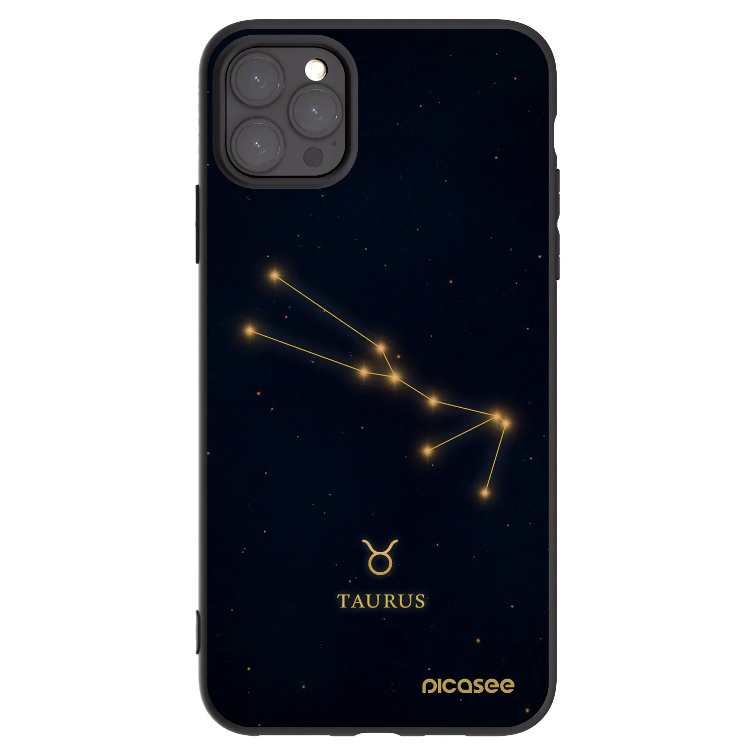 Picasee Μαύρη θήκη σιλικόνης για Apple iPhone 11 Pro Max - TAURUS