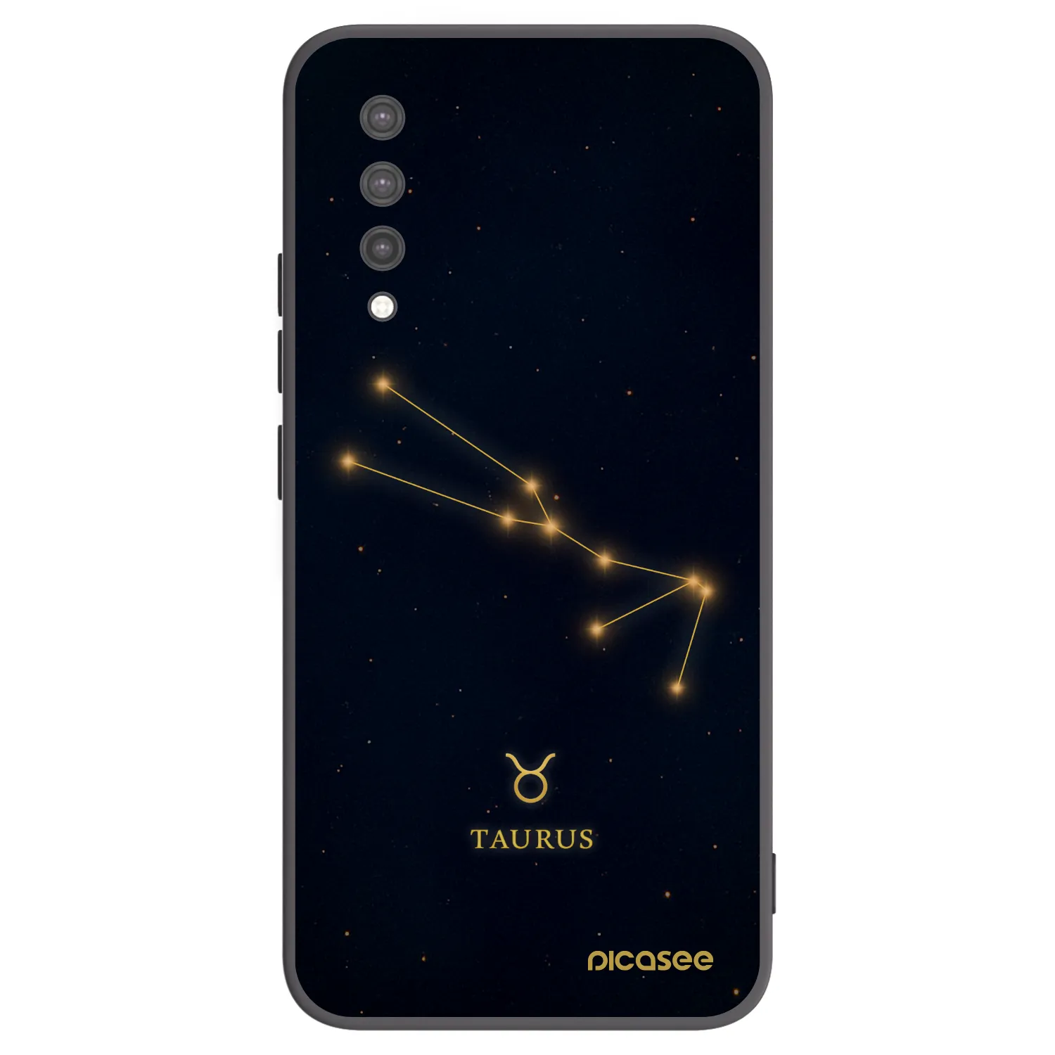 Picasee Μαύρη θήκη σιλικόνης για Xiaomi Mi 9 Lite - TAURUS