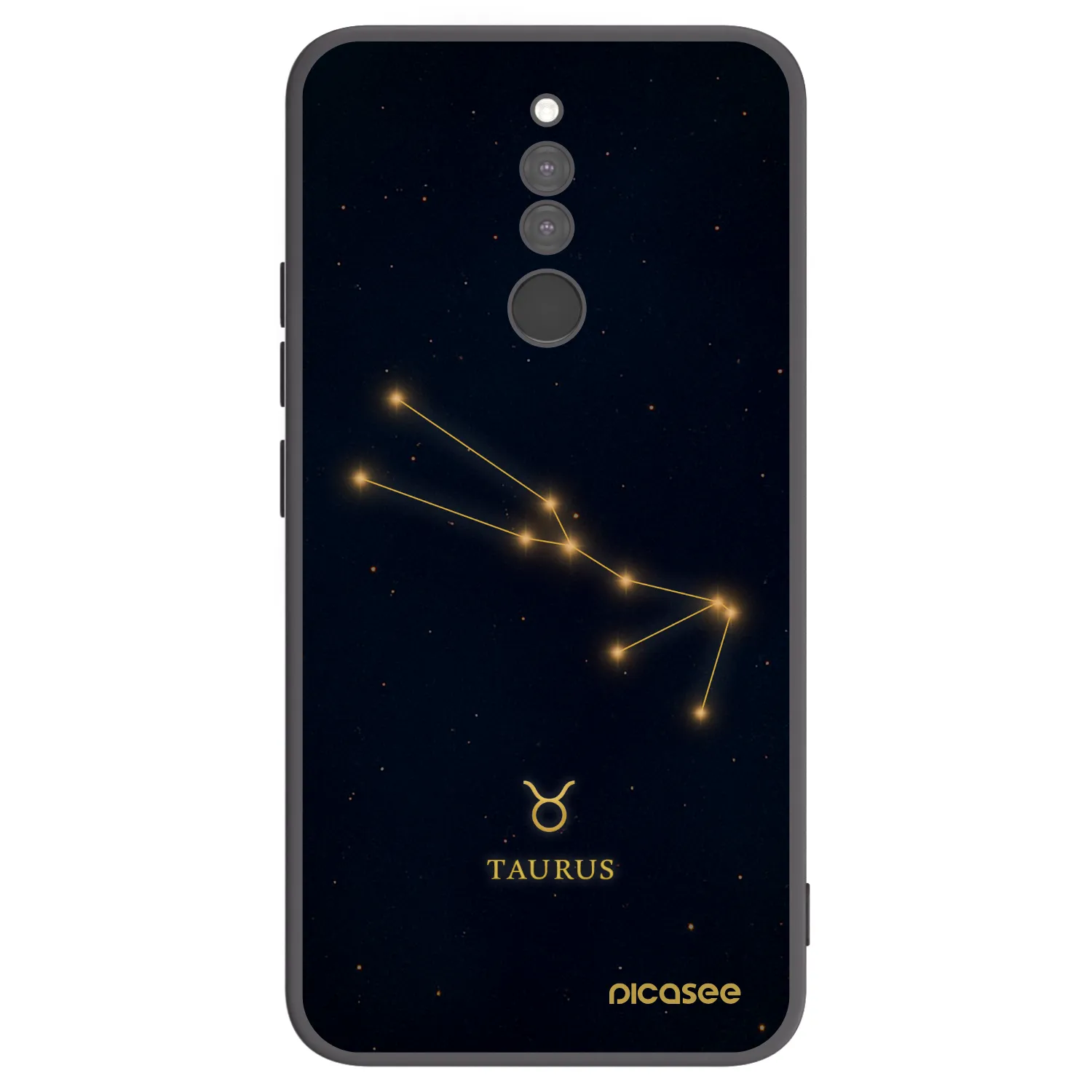 Picasee Μαύρη θήκη σιλικόνης για Xiaomi Redmi 8 - TAURUS