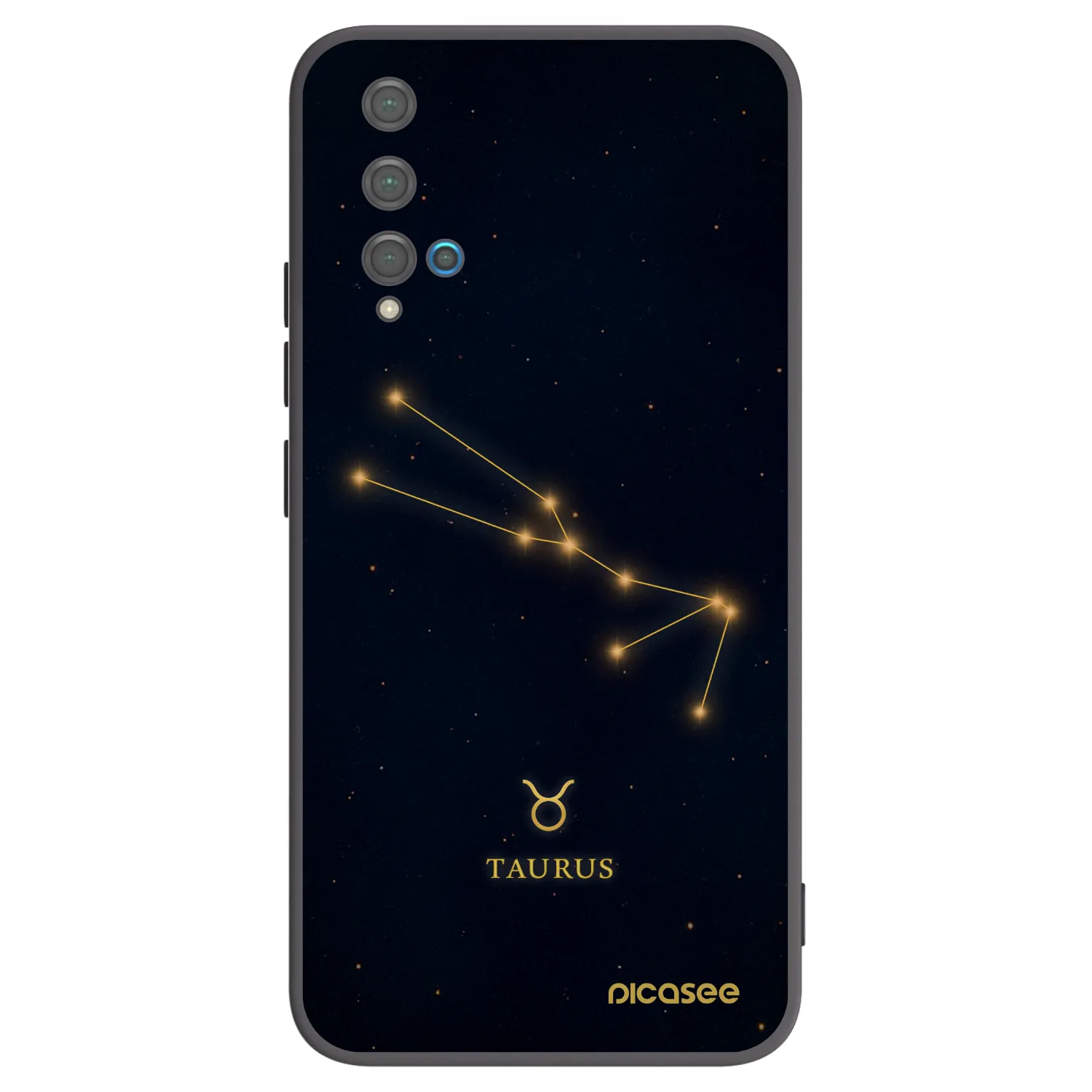 Picasee Μαύρη θήκη σιλικόνης για Huawei Nova 5T - TAURUS