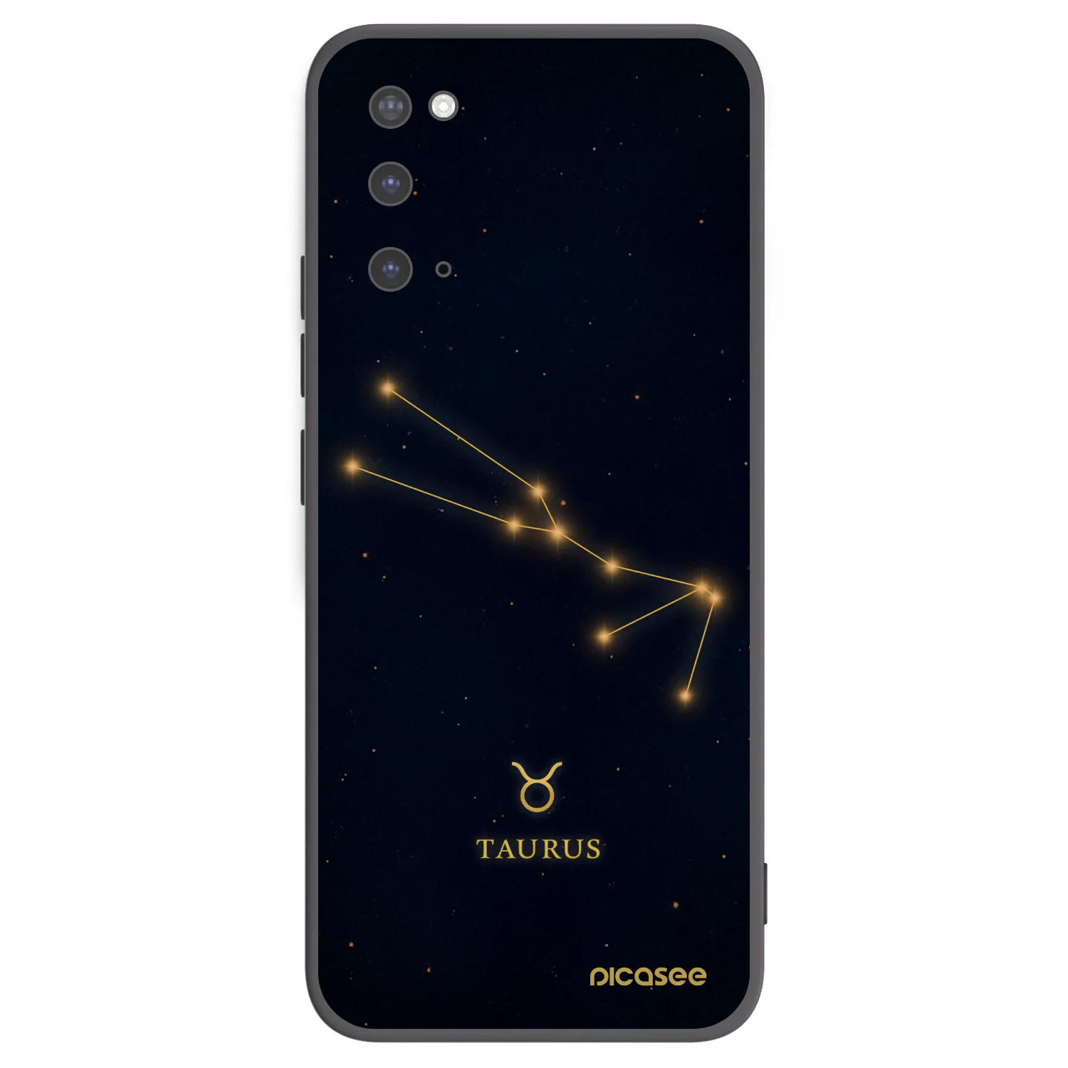 Picasee Μαύρη θήκη σιλικόνης για Samsung Galaxy S20 G980F - TAURUS