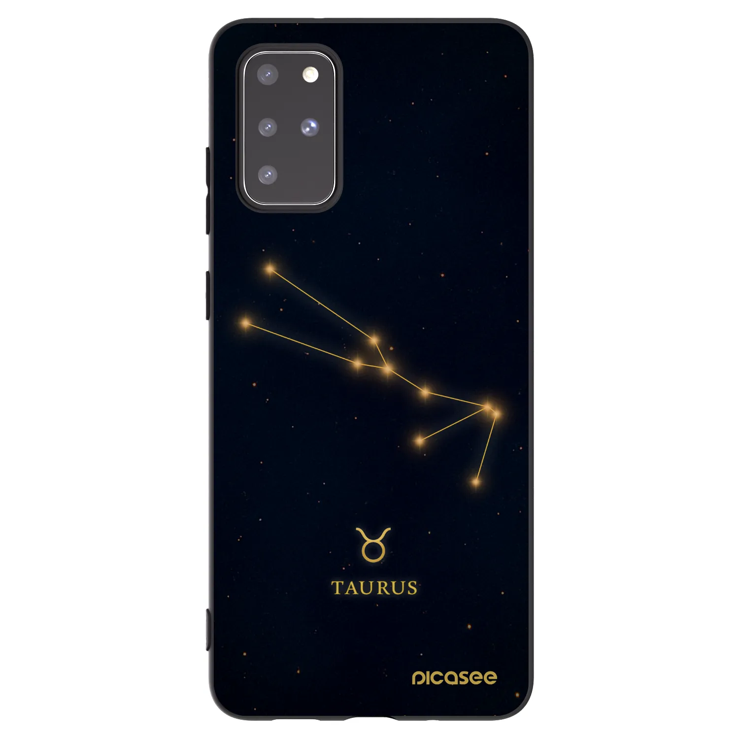 Picasee Μαύρη θήκη σιλικόνης για Samsung Galaxy S20+ G985F - TAURUS